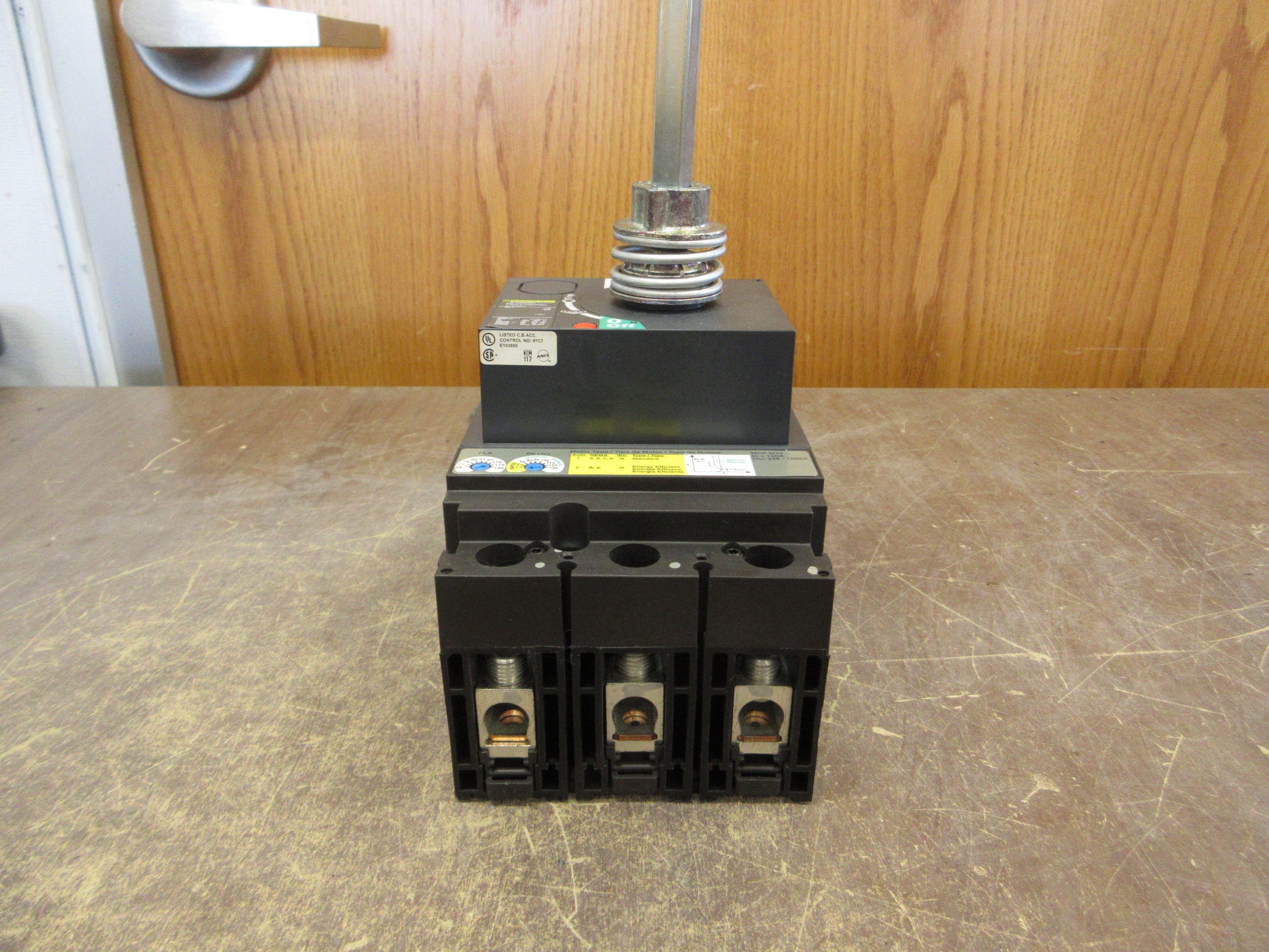 Square D Motor Protector H1136150M74 Trip: 58-130A 600V 3P Used