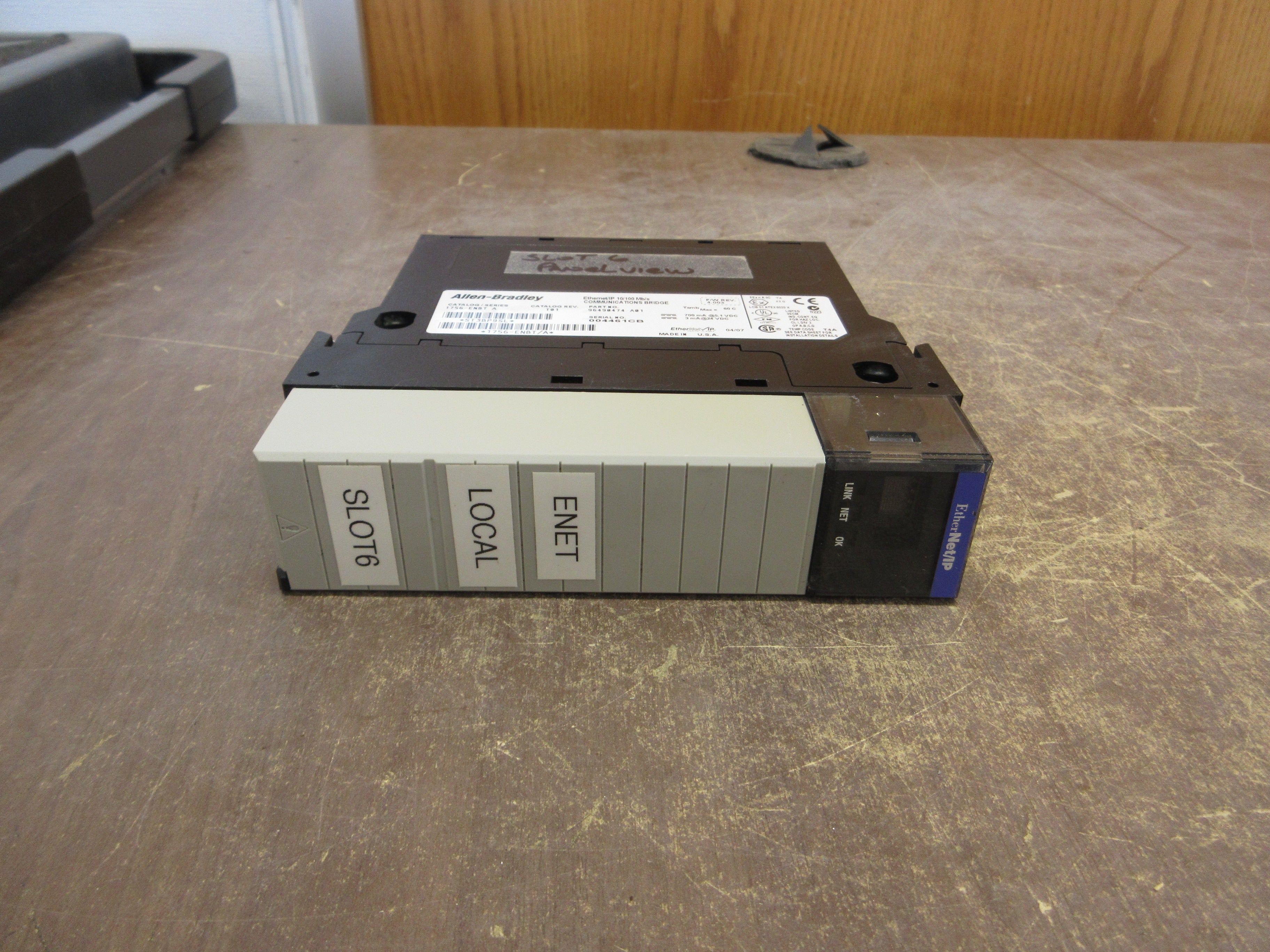 Allen-Bradley Ethernet/IP Comm. Bridge Module 1756-ENBT Ser. A F/W Rev: 4.003