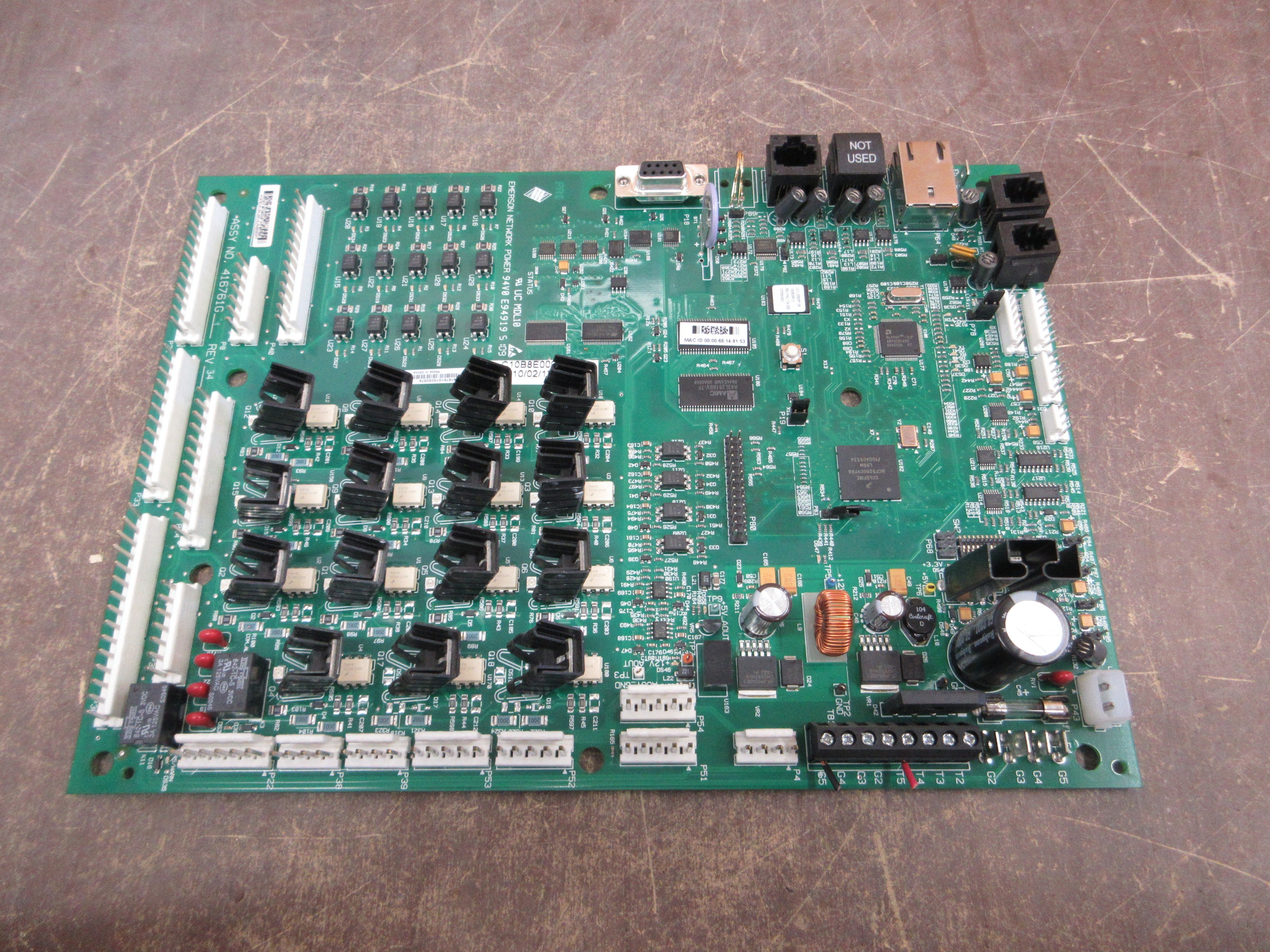 Emerson PWA ENV ICOM Control Board 416761G1 Rev. 34 Used