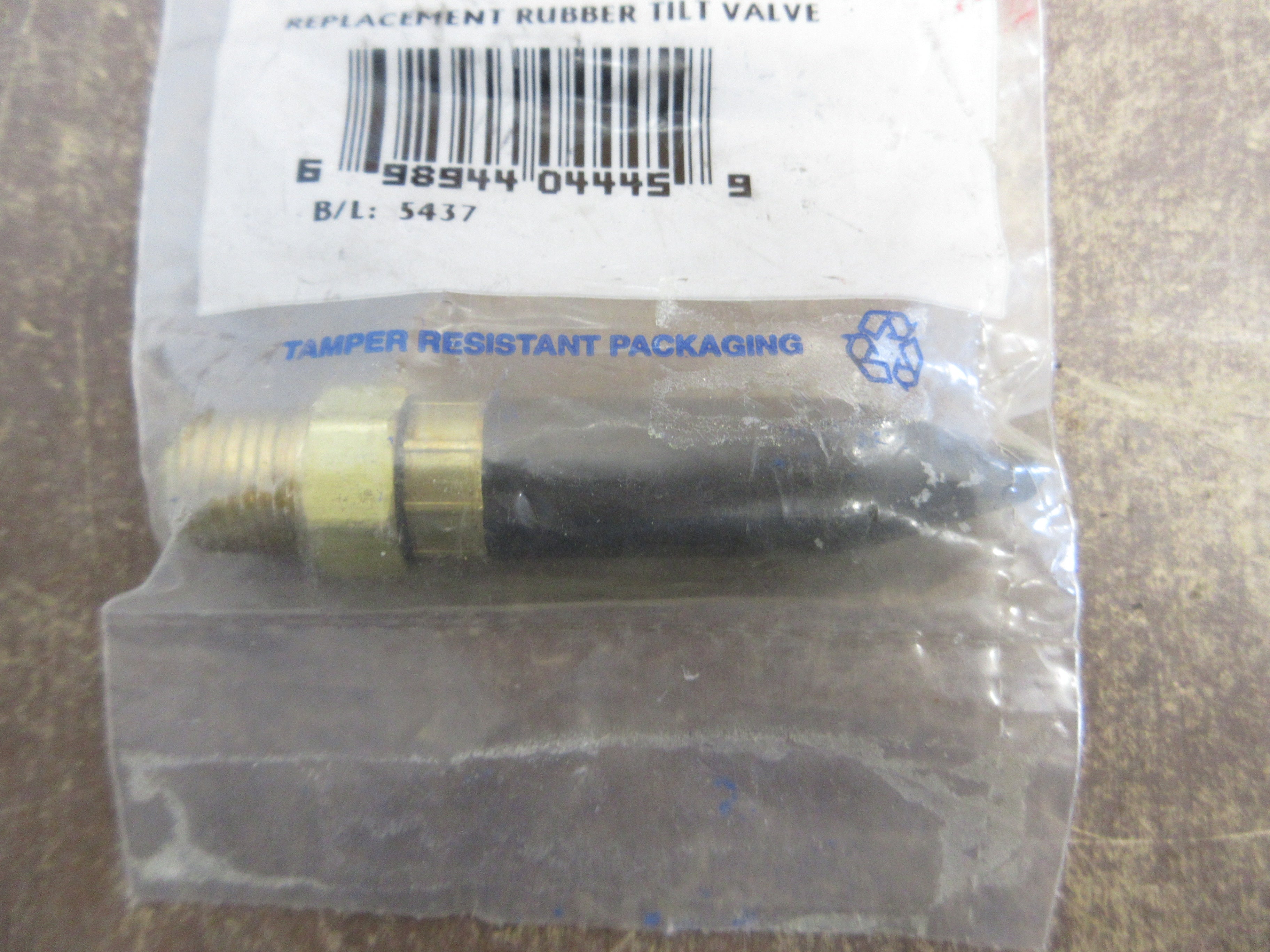 Western Enterprises Replacement Rubber Tilt Valve RPB-5-1V *No Box* New Surplus