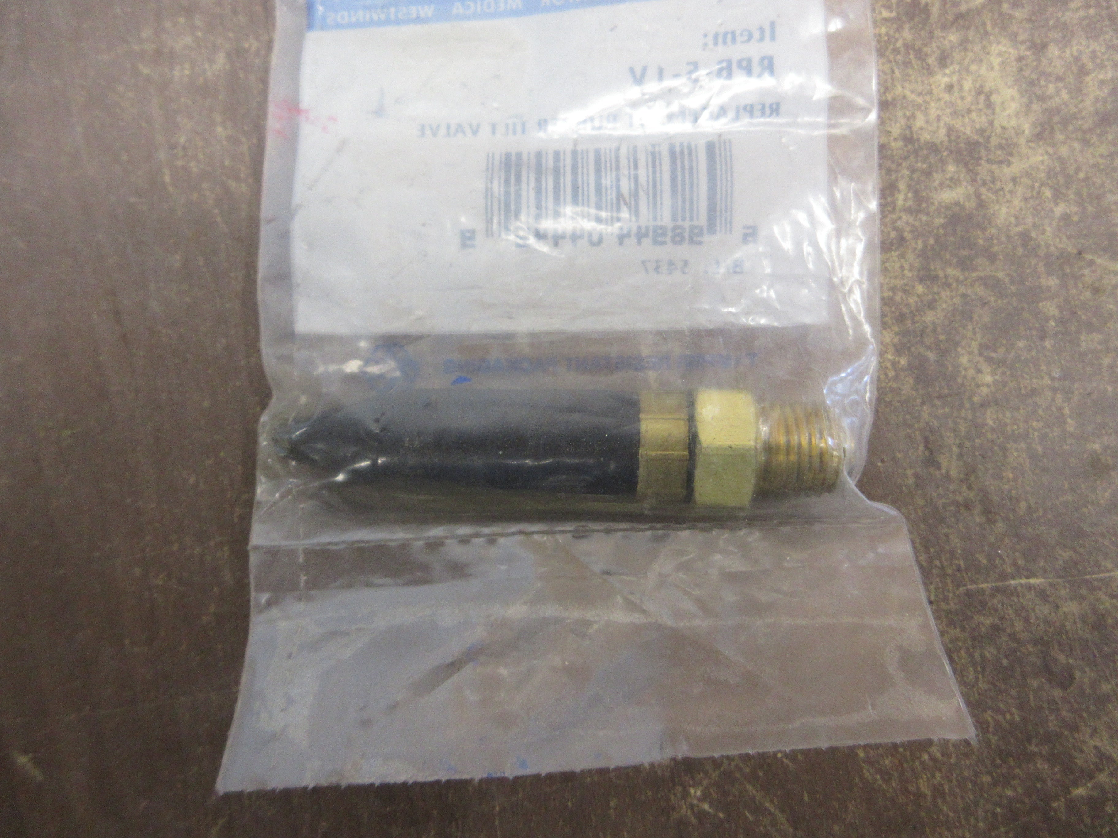 Western Enterprises Replacement Rubber Tilt Valve RPB-5-1V *No Box* New Surplus