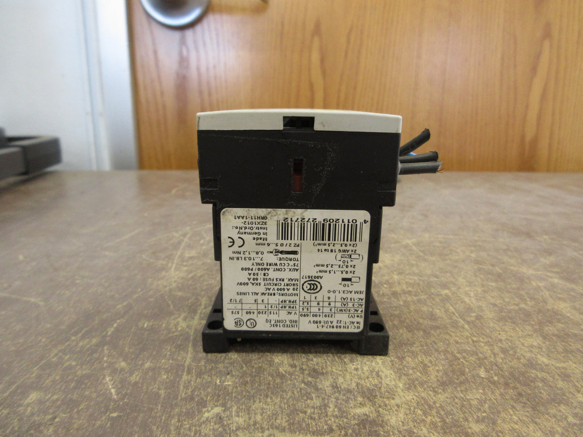 Siemens Sirius Contactor 3RT1016-1BB42 24VDC Coil 20A 600V Used