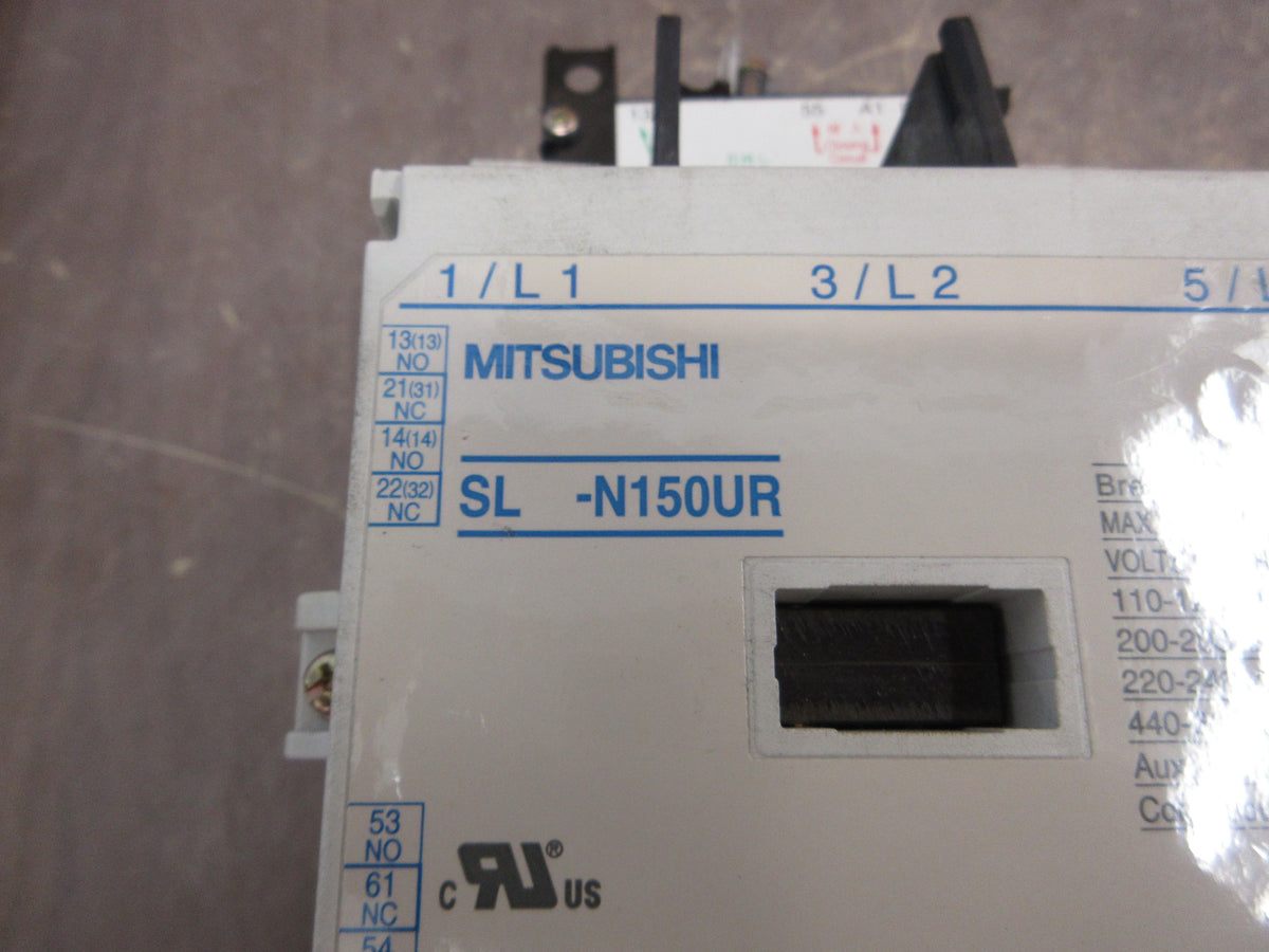 Mitsubishi Latch Contactor SL-N150UR 200-240VAC/200-220VDC Coil 150A 600V Used