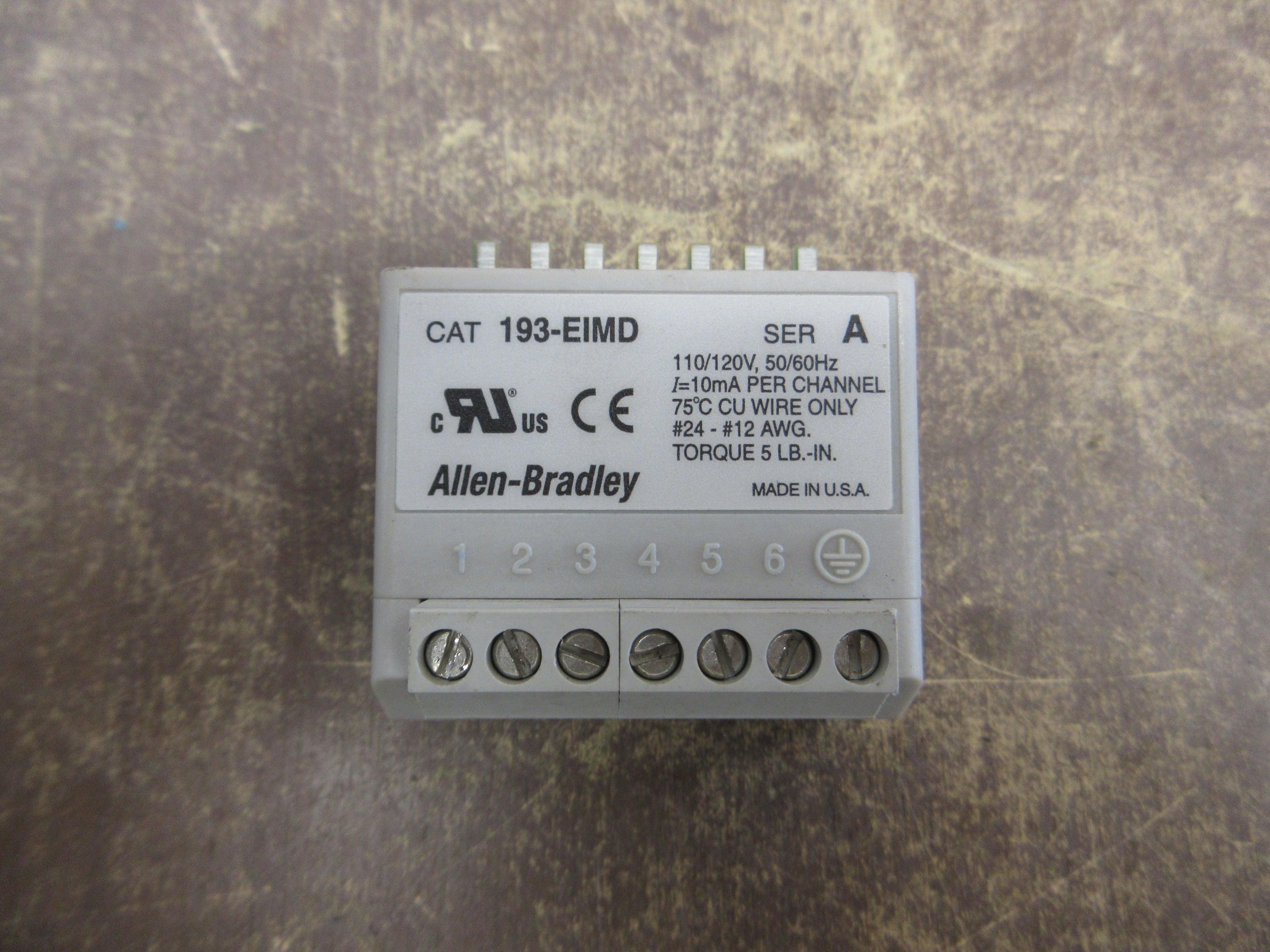 Allen-Bradley Input Interface Module 193-EIMD Ser. A 110/120V 50/60Hz Used