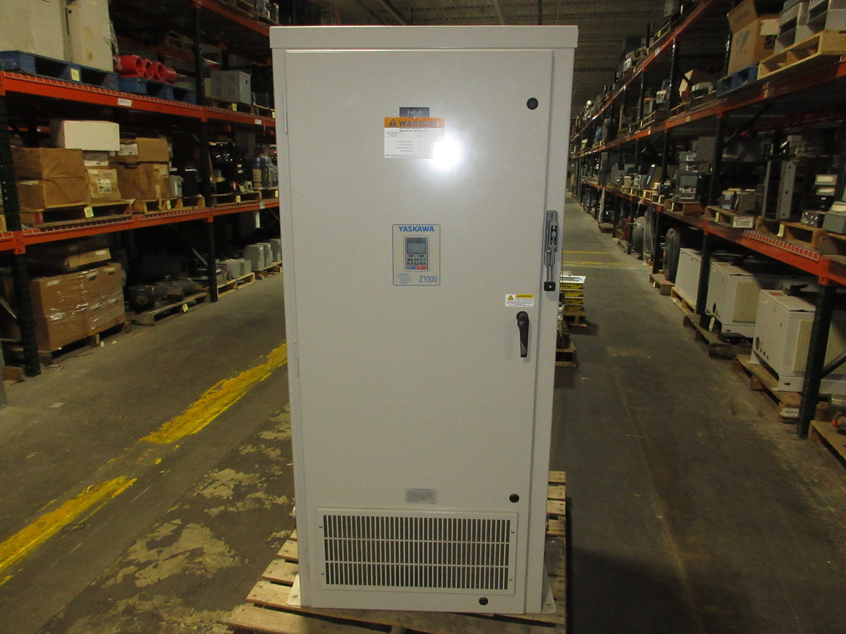 Yaskawa Z1000 AC Drive w/ Bypass NB15514492A 150HP 3Ph w/ Keypad Used