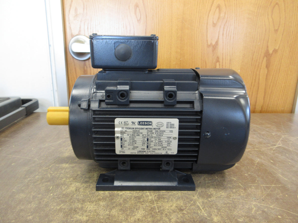Leeson Metric Motor 192209.00 3HP 7.2/3.6A 3600RPM 230/460V *No Box* New Surplus