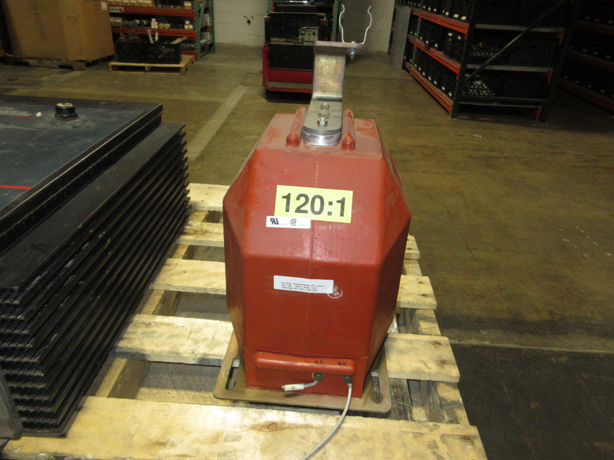 GE Voltage Transformer PT6-1-125-1442 Pri: 14.4kV Ratio: 120:1 1500VA 60Hz Used