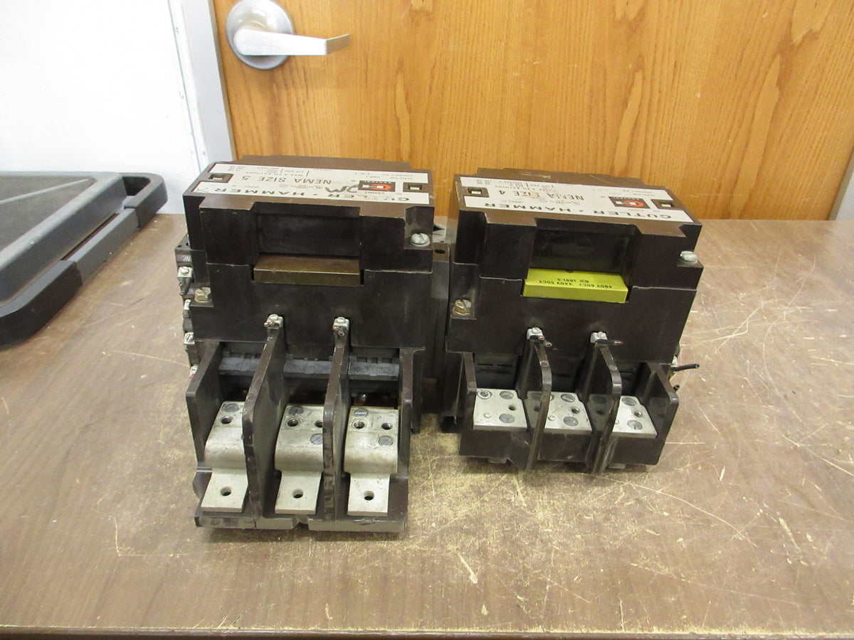 Cutler-Hammer 2-Speed Contactor C10FN3 / C10GN3 Size 4 / Size 5 480V Coil Used