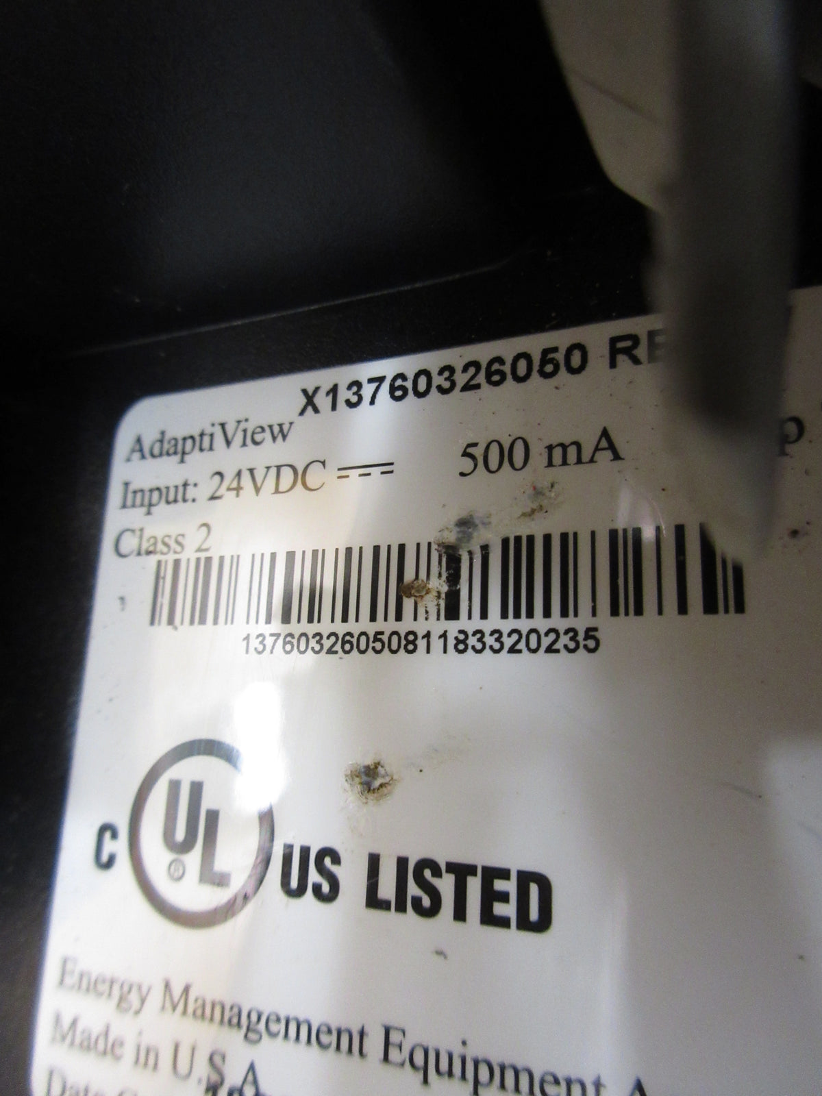 Trane Adaptaview Controller X13760326050 24VDC 500mA w/ Arm Used