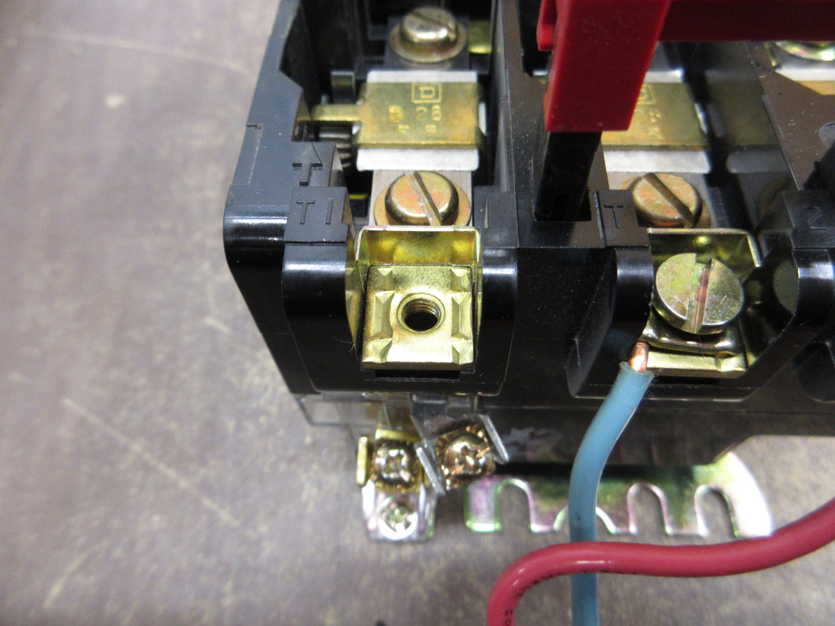 Square D Size 1 Starter 8536SCO3S Ser. A 120V Coil 600V Used