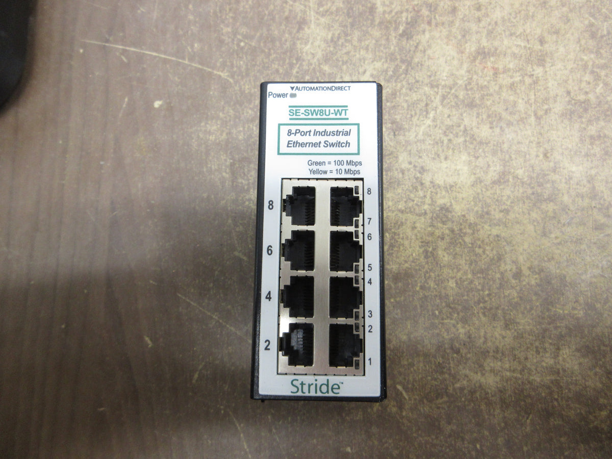 Automation Direct Stride Industrial Ethernet Switch SE-SW8U-WT Rev. 2.02 8-Port