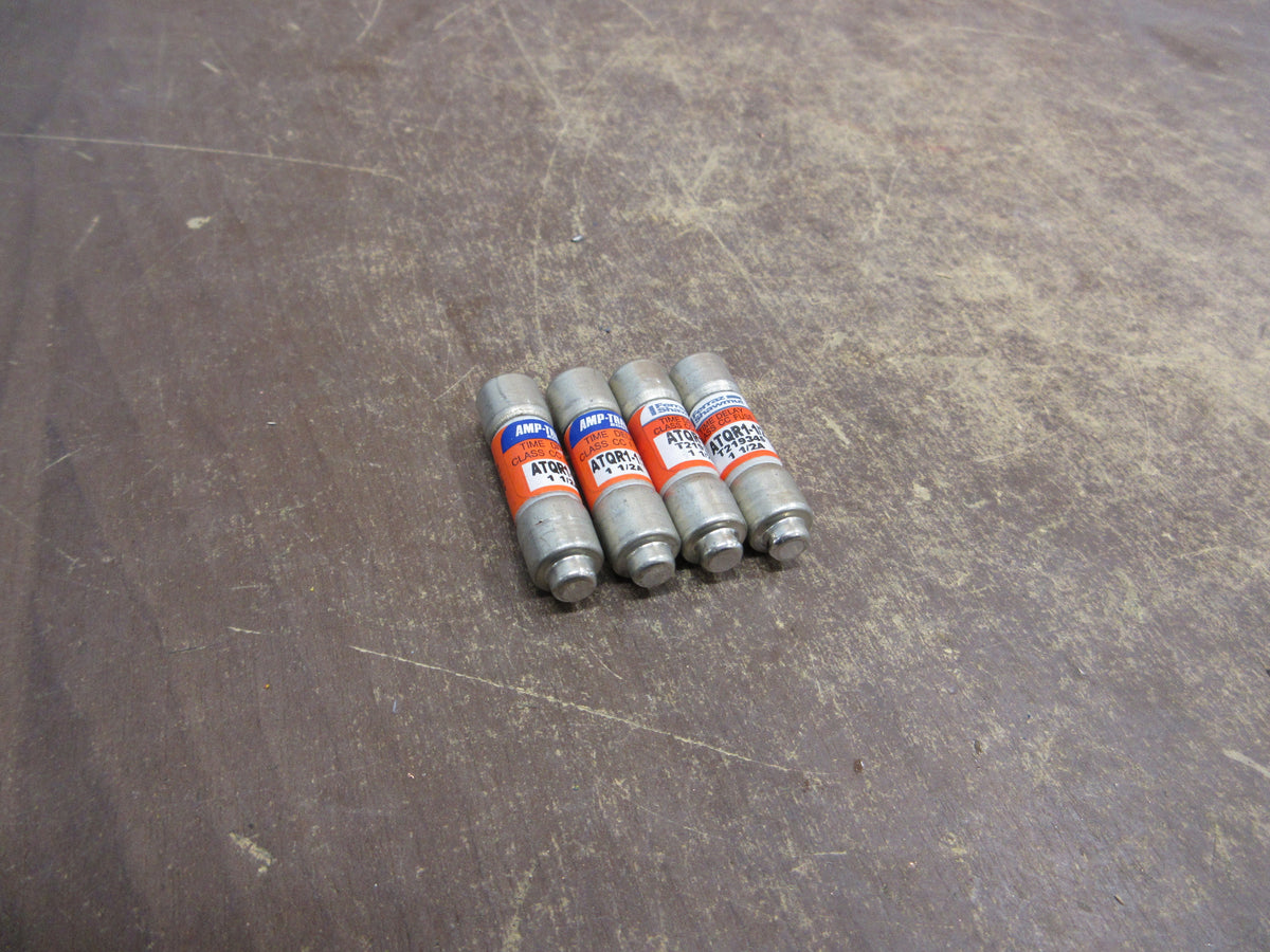 Ferraz Shawmut Amp-Trap 2000 Fuse ATQR1-1/2 1 1/2A 600V *Lot of 2* Used