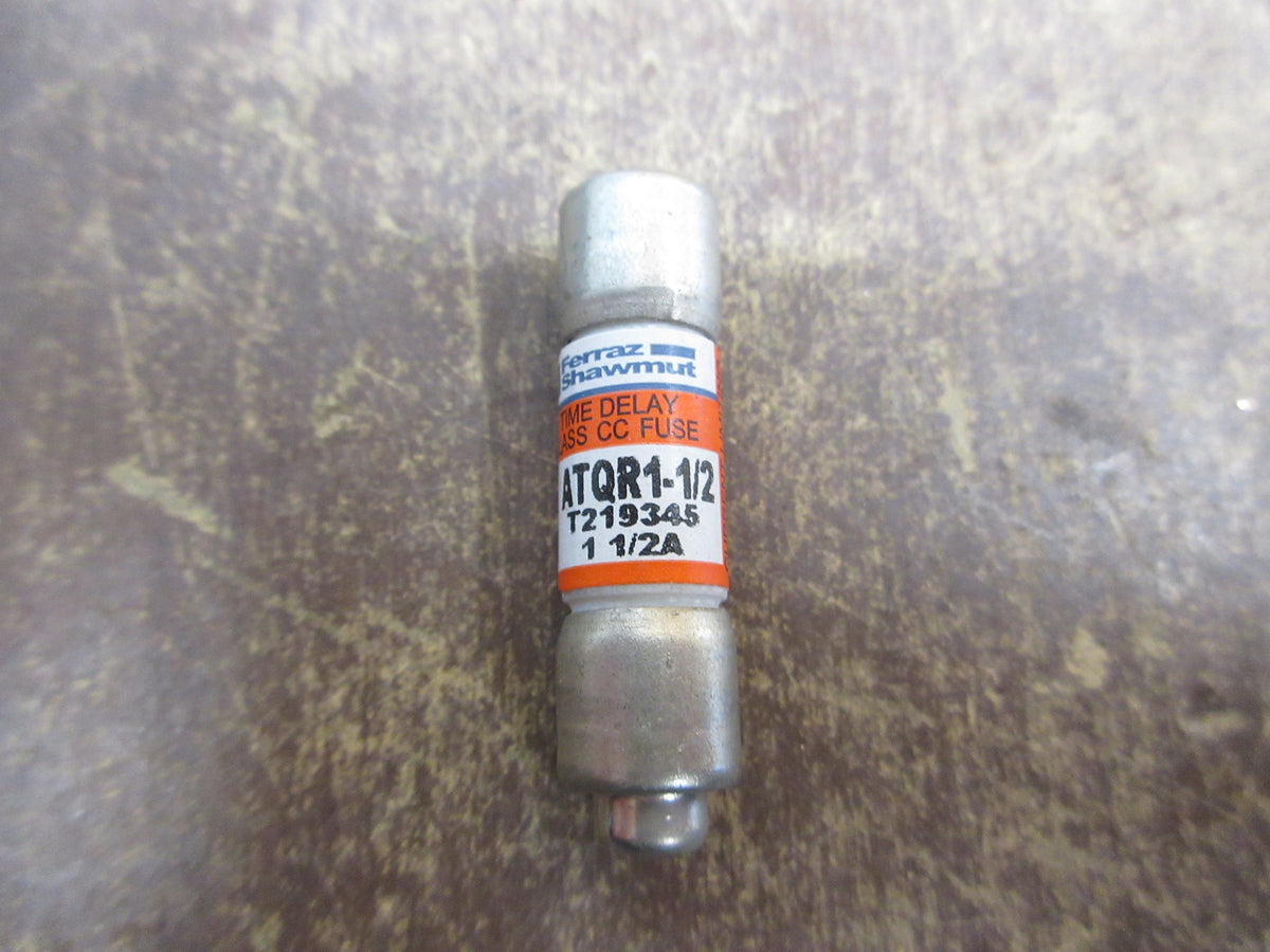 Ferraz Shawmut Amp-Trap 2000 Fuse ATQR1-1/2 1 1/2A 600V *Lot of 2* Used