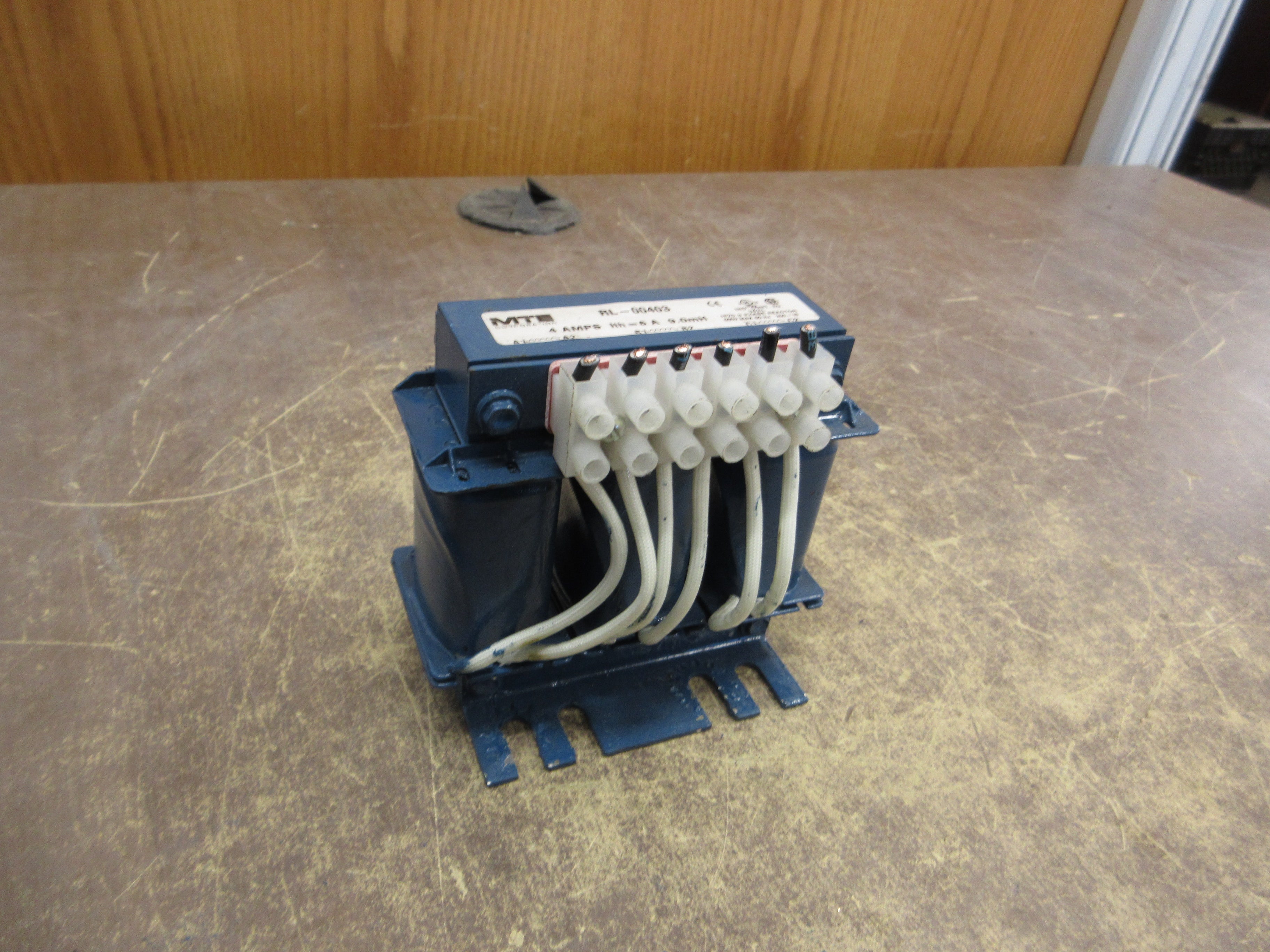 MTE 3-Phase Line Reactor RL-00403 9.0mH 4A 600V Used
