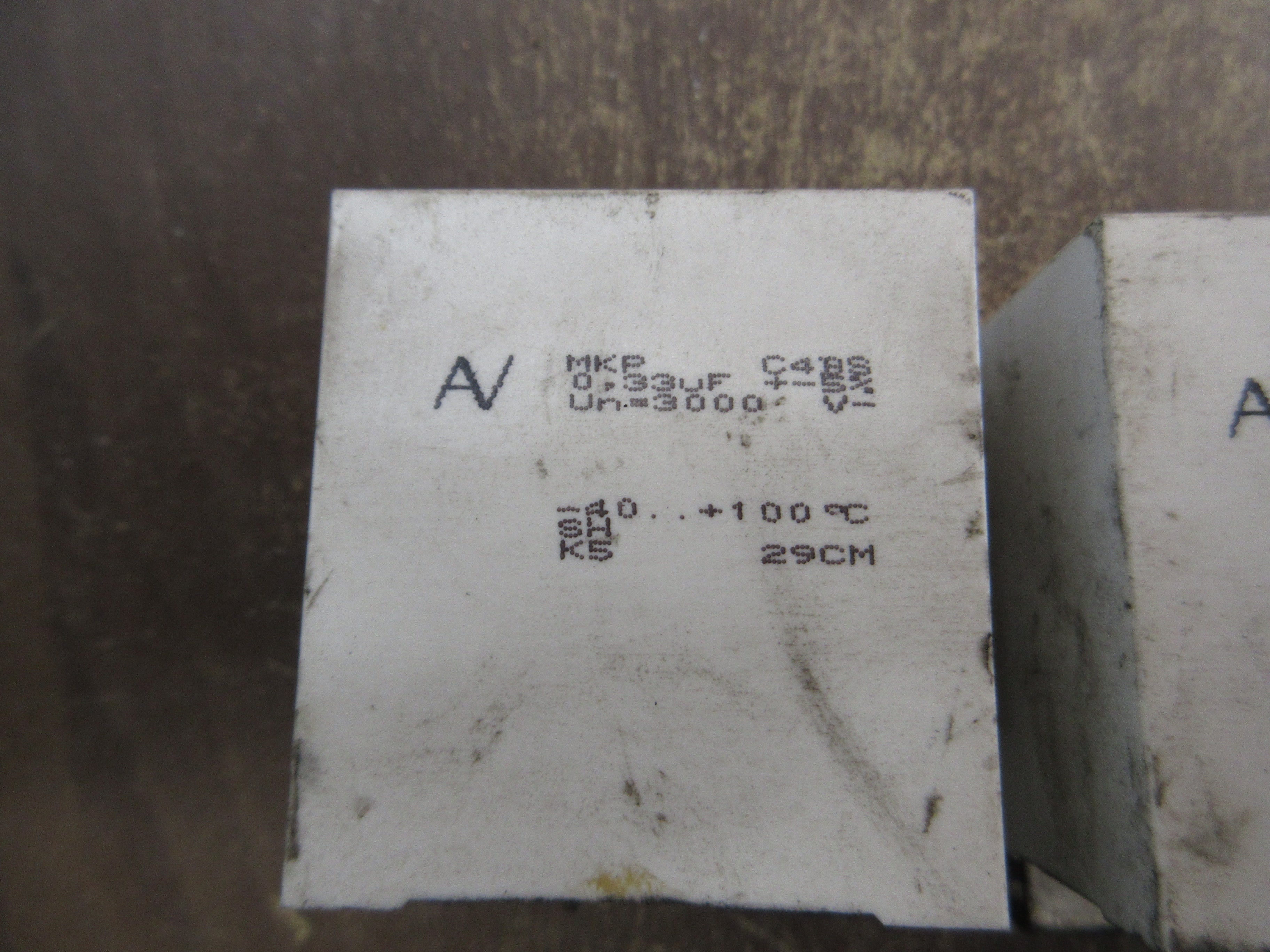 Kemet Capacitor MKP C4BS 0.33uF 3000V *Lot of 2* Used