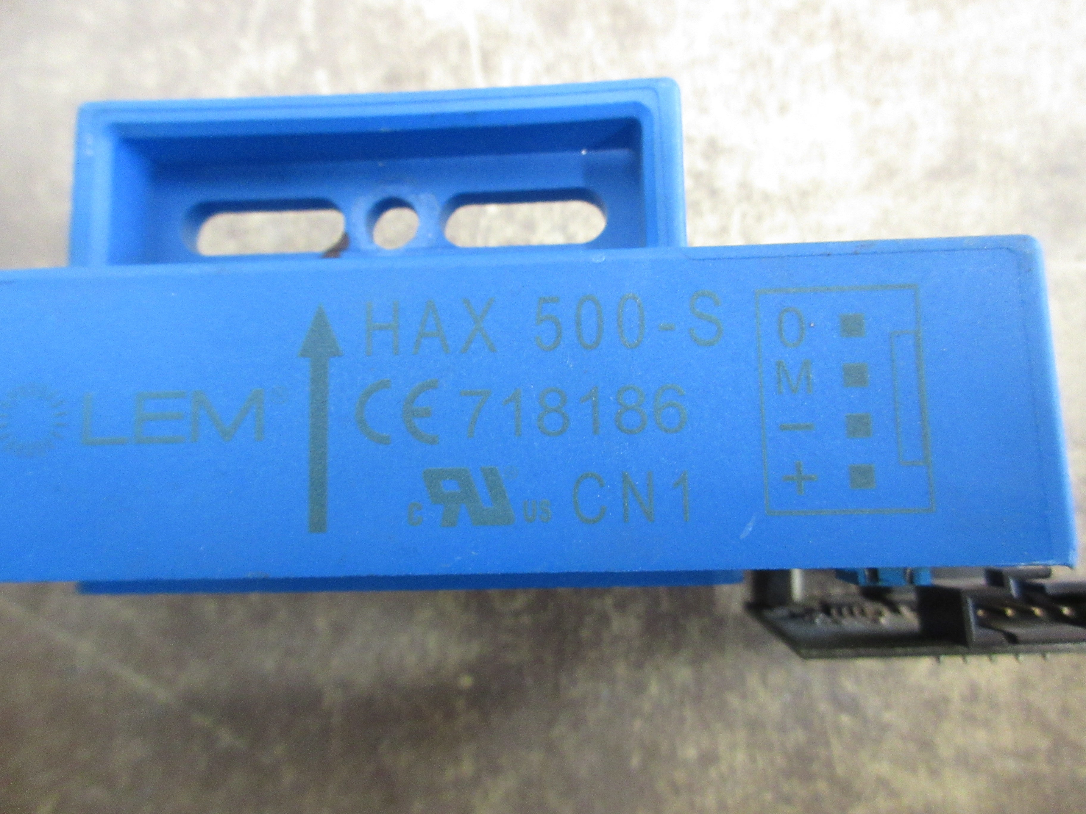 LEM Current Sensor HAX 500-S 500A w/ Converter Card Used