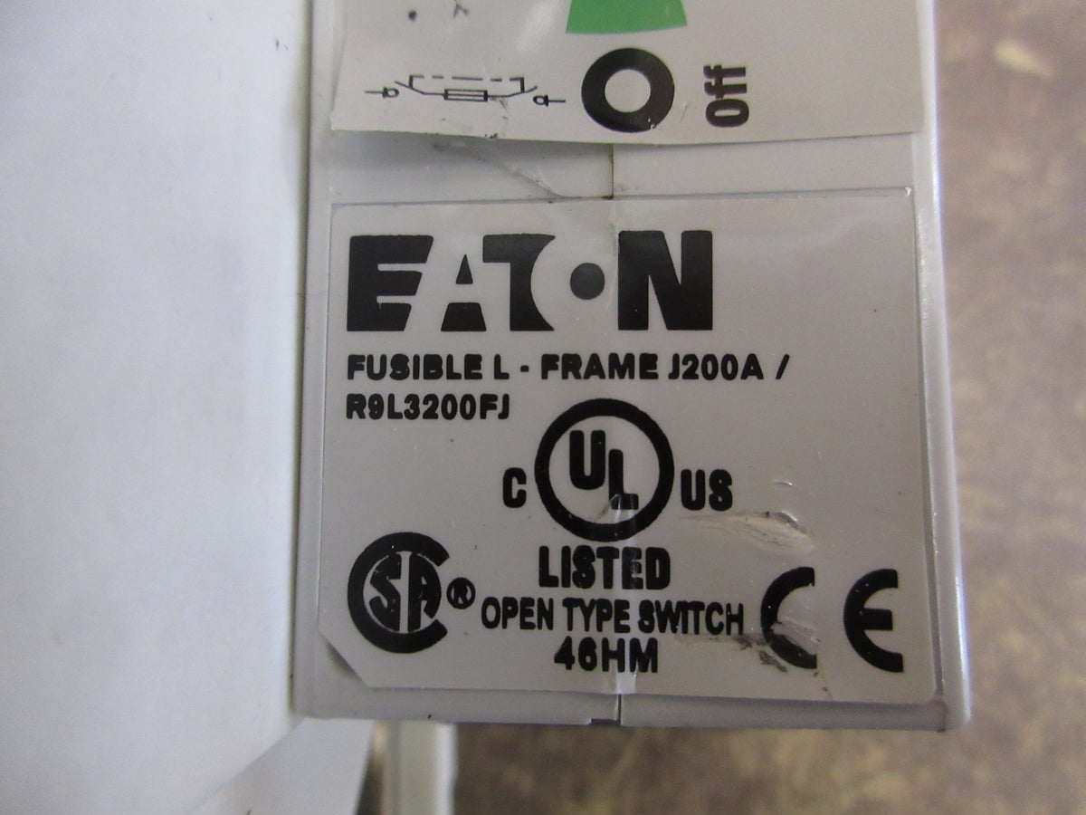Eaton Fusible Disconnect Switch R9L3200FJ 200A 600V 3P (3) 150A Fuses Used