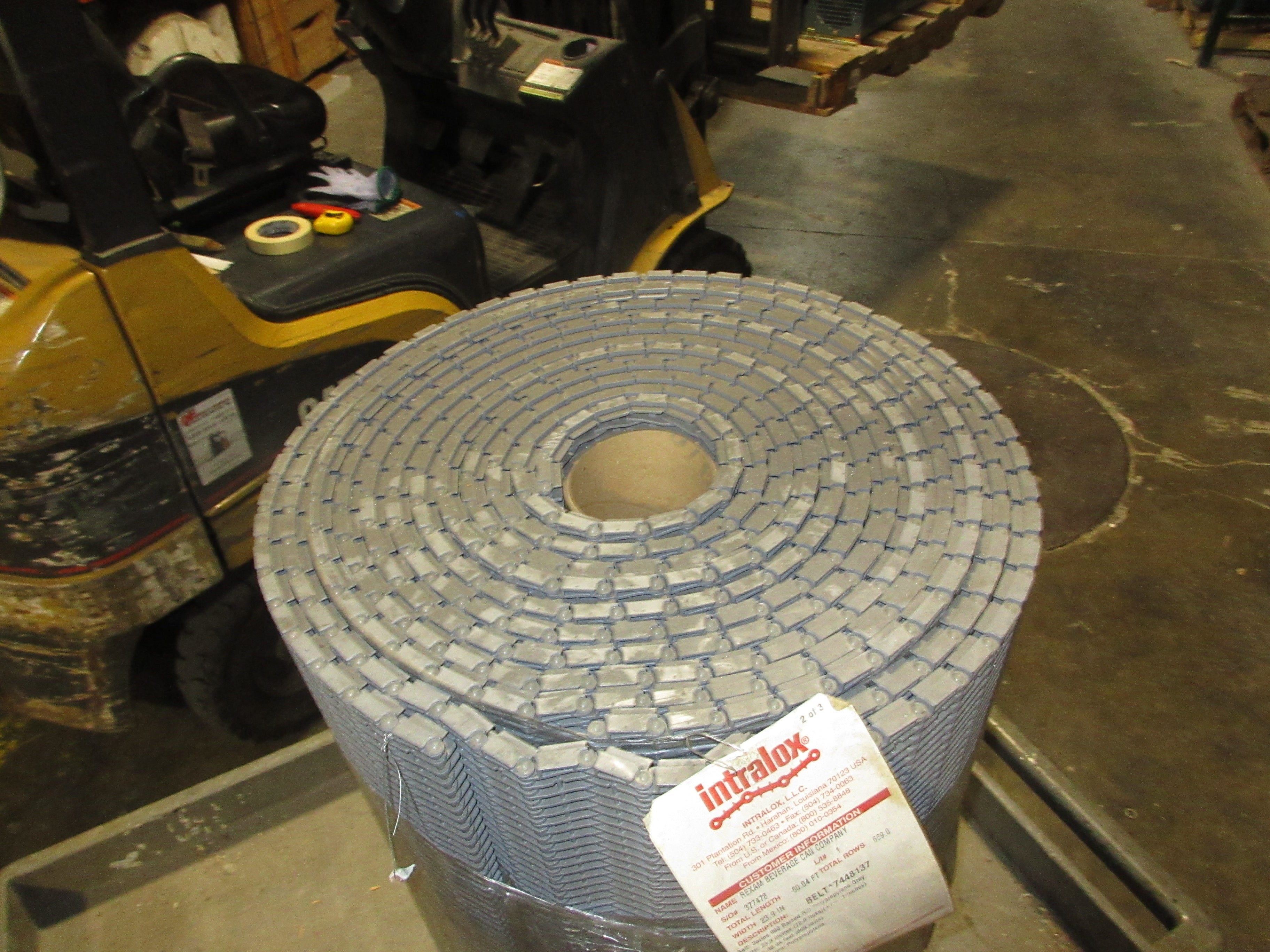 Intralox Series 900 Raised Rib Belt 7448137 Length: 25.84 FT Width: 23.9 In