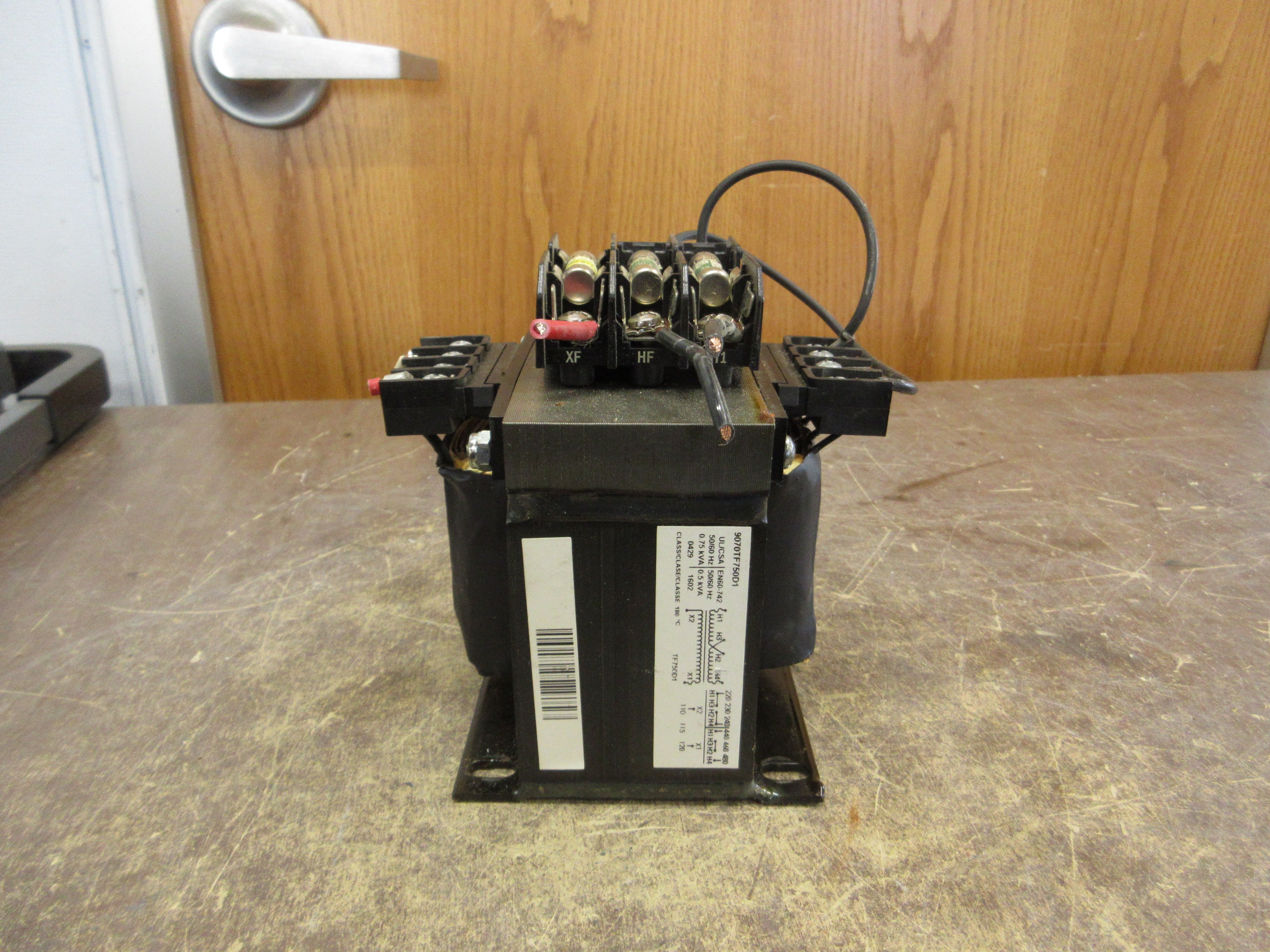 Square D Control Transformer 9070TF750D1 0.75KVA Pri: 240/480V Sec:120V Used