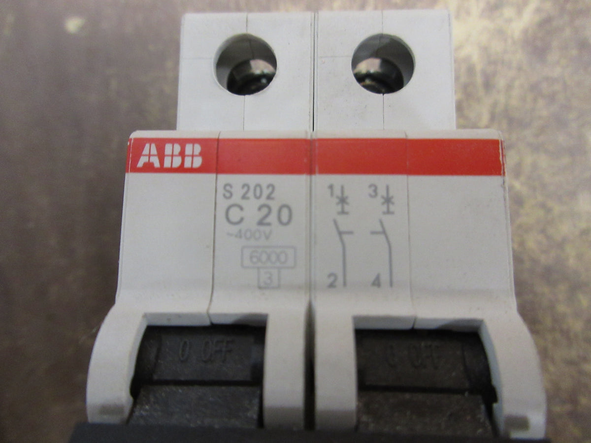 ABB Circuit Breaker S202 C20 20A 400V 2P Used