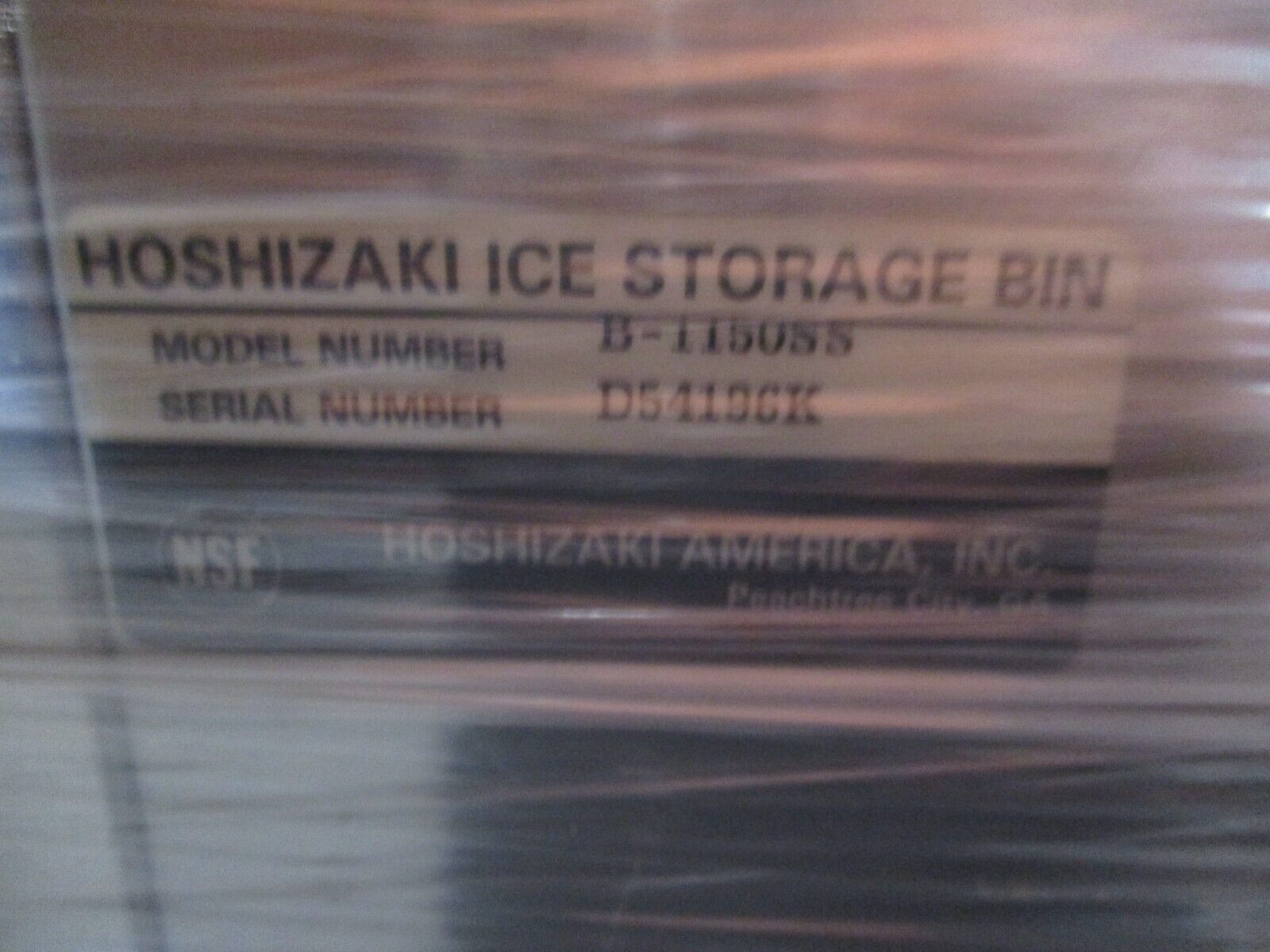 Hoshizaki Ice Maker w/ Storage Bin KM-1301SWH / B-1150SS 208-230V 60Hz 1Ph Used