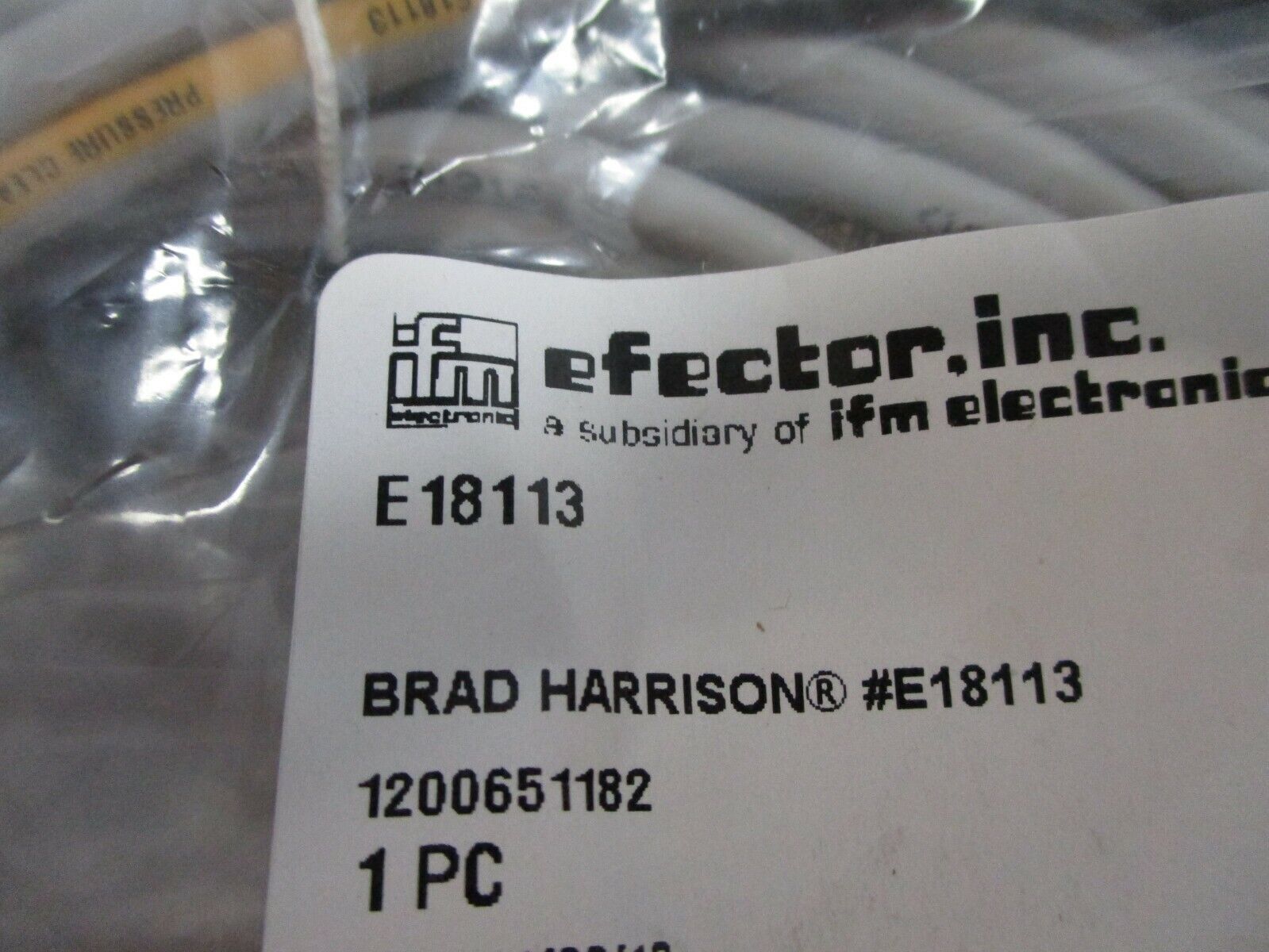 IFM efector Connecting Cable w/ Socket E18113 M12 Connector New Surplus