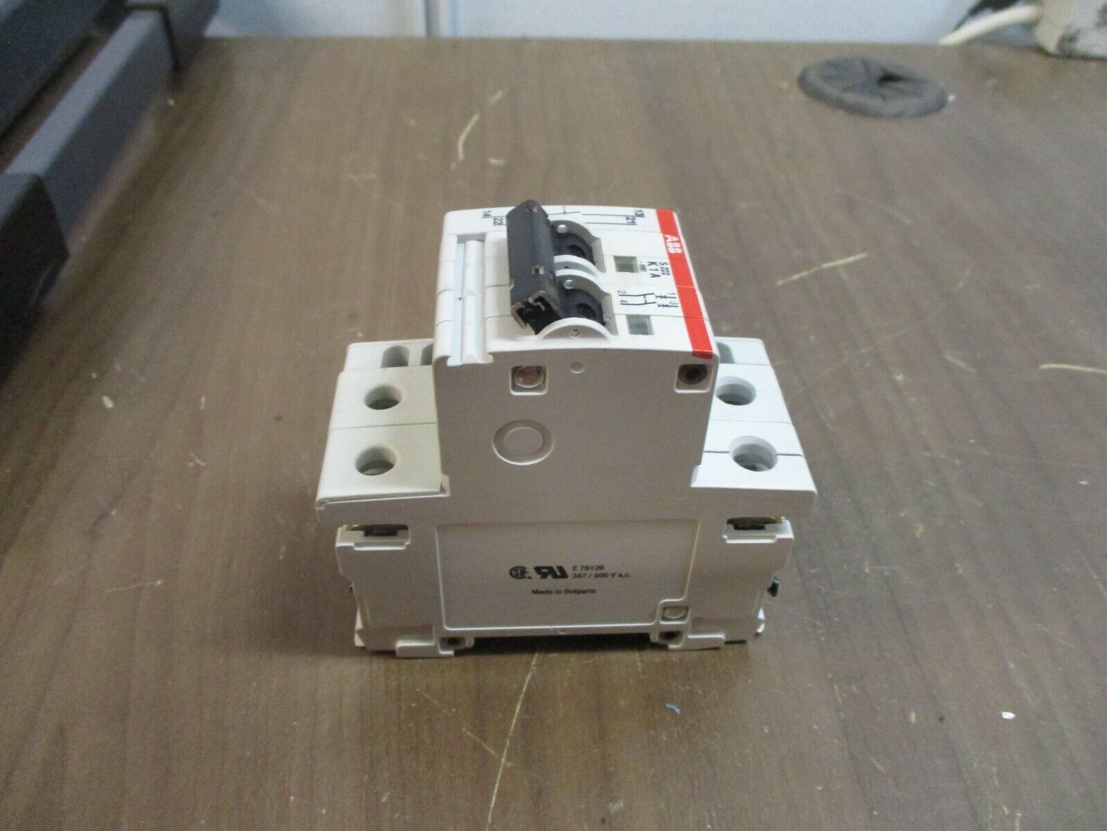 ABB Circuit Breaker w/ Aux Contact S 222 K1A 1A 690V 2P Used