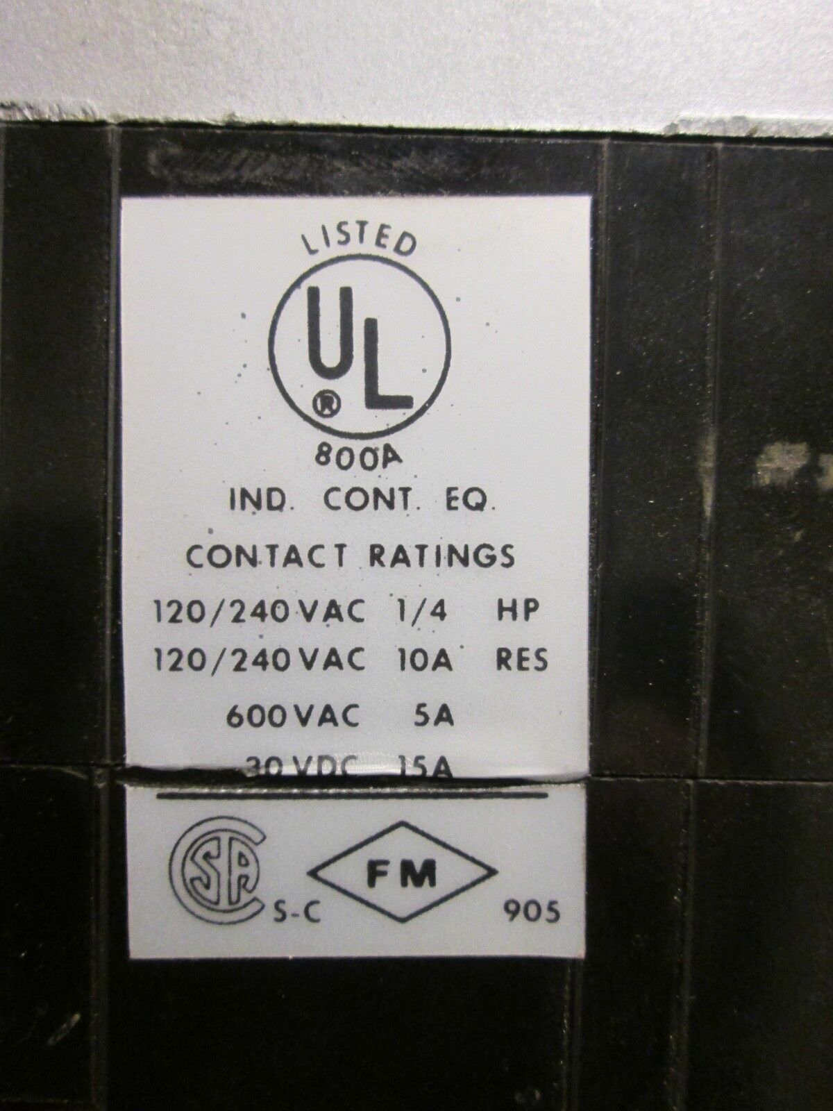 Agastat Timer 7012AC 1.5-15 Sec 120V 60Hz Aux Contact Used