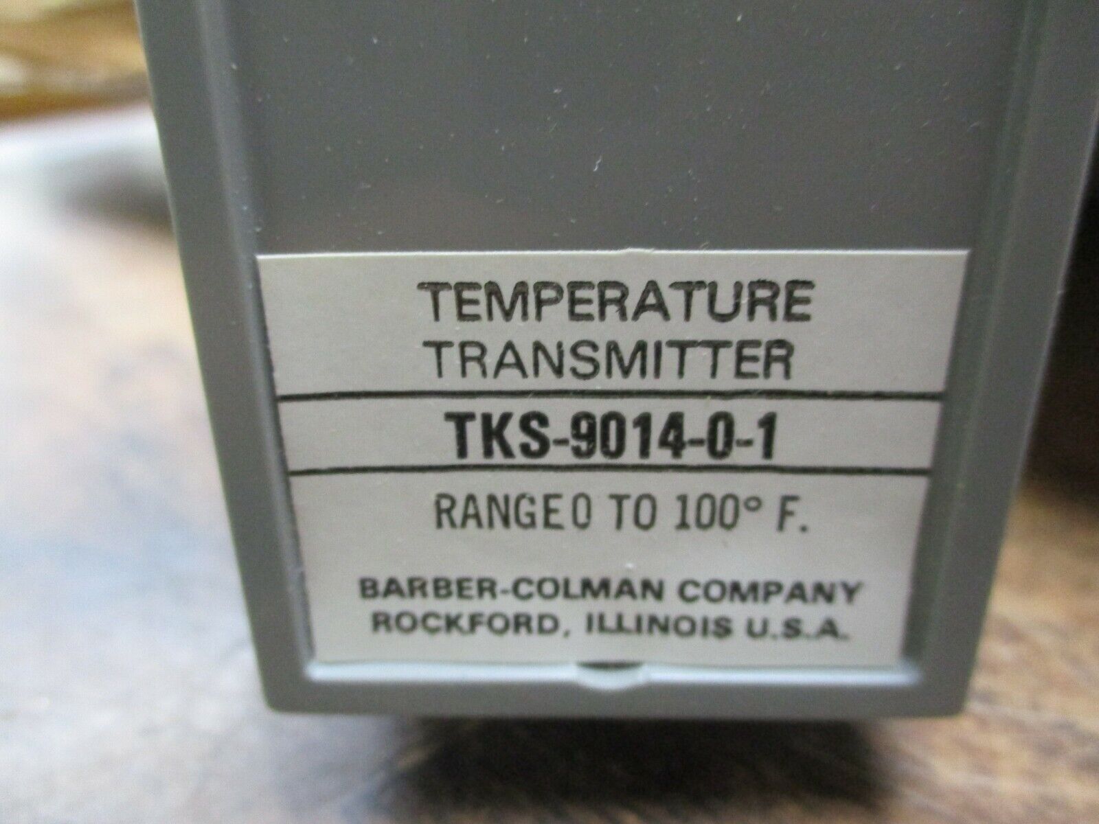 Barber-Colman Controline Pneumatic Duct Transmitter TKS-9014-0-1 Range: 0-100°F