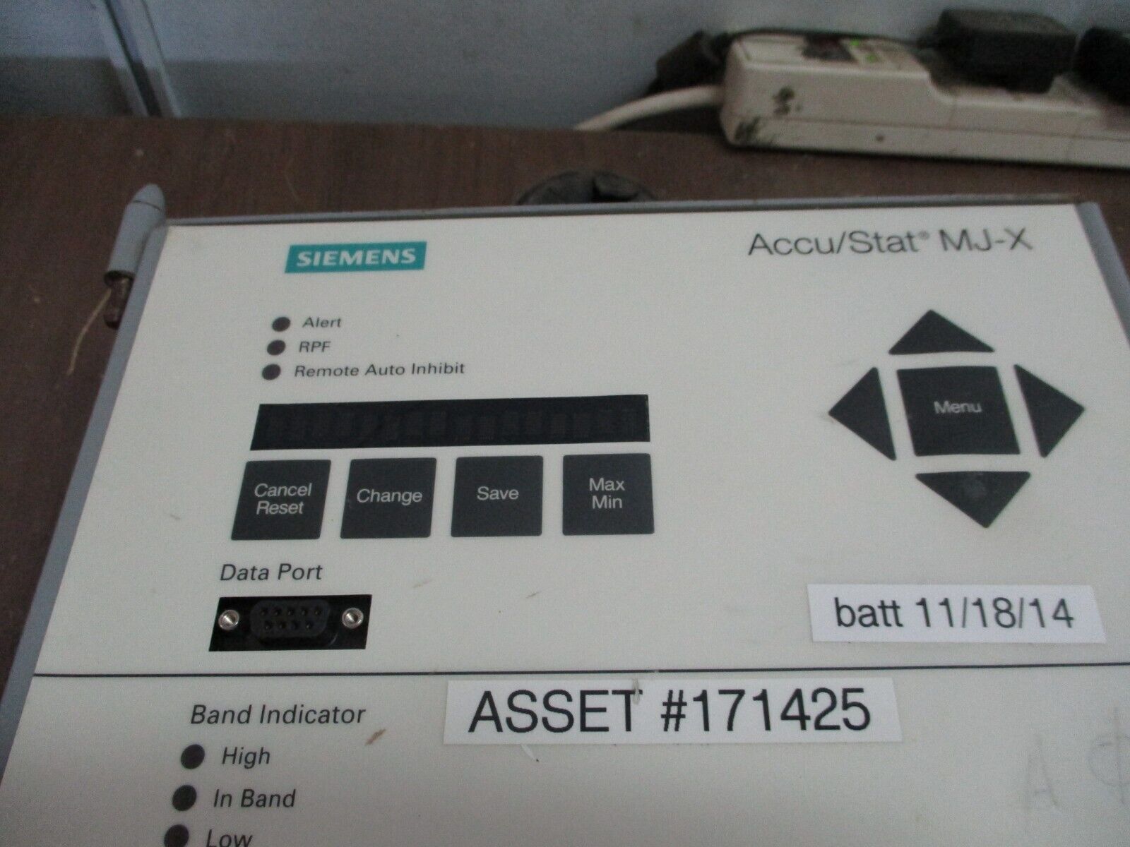 Siemens Accu/Stat MJ-X Voltage Regulator Control Panel S-62411 Used