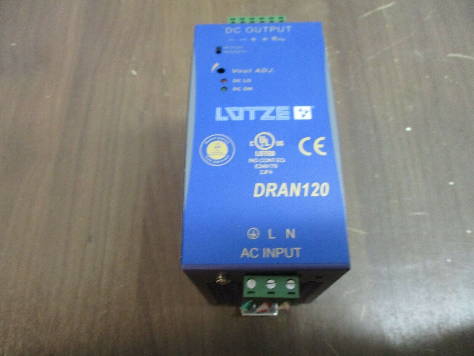 LÜTZE Power Supply DRAN120-24B Input: 115/230V, 2.8/1.4A Output: 24VDC Used