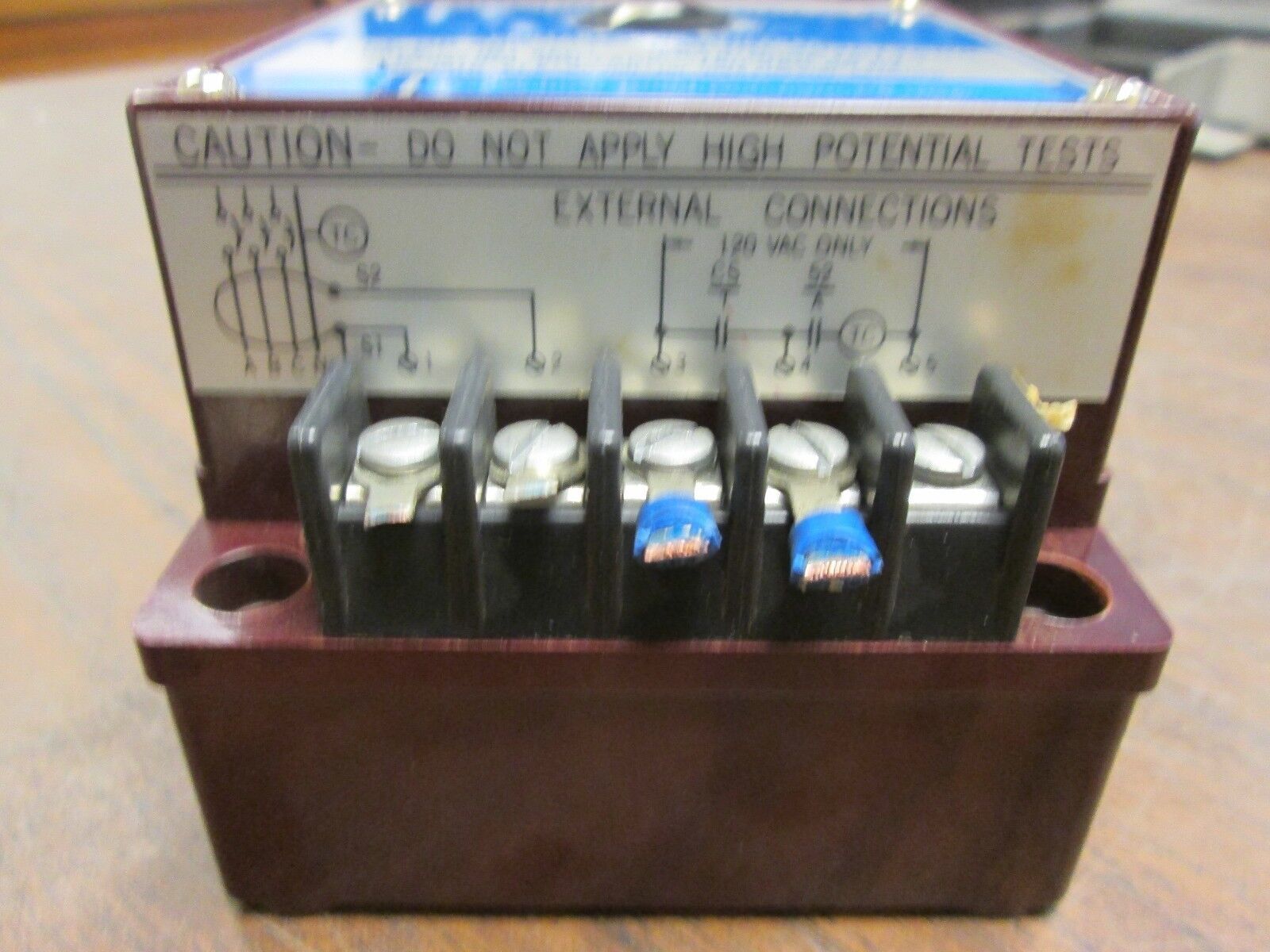 Gould Type GR-200 Ground Shield Ground Fault Relay 202C1261UL 120V 60Hz Used