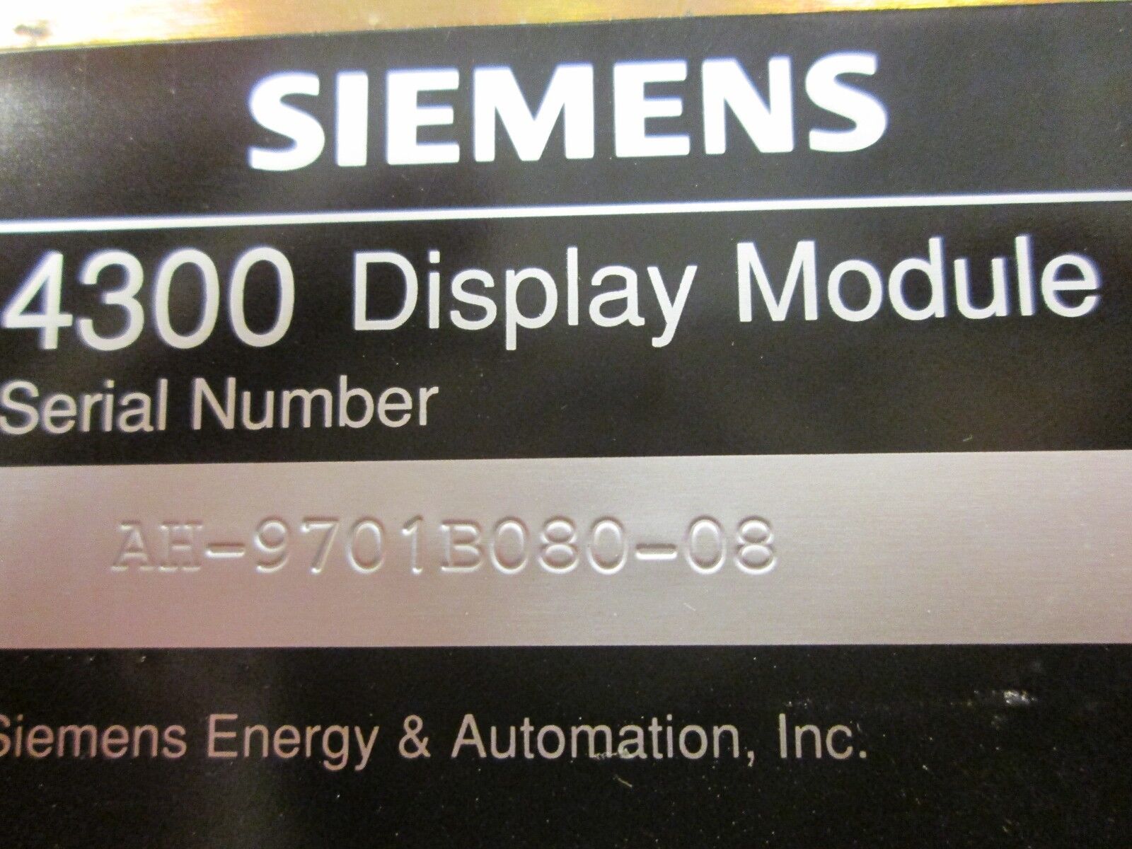 Siemens Display Module 4300 Used