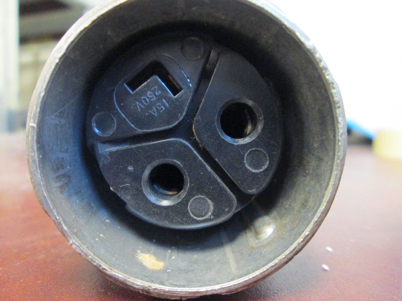 Russellstoll Connector 3913U-2 15A 250V Open End Used