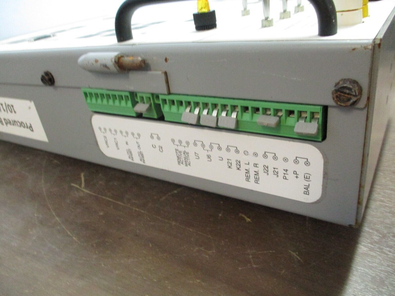 Siemens Accu/Stat MJ-X Voltage Regulator Control Panel C-61310 Used