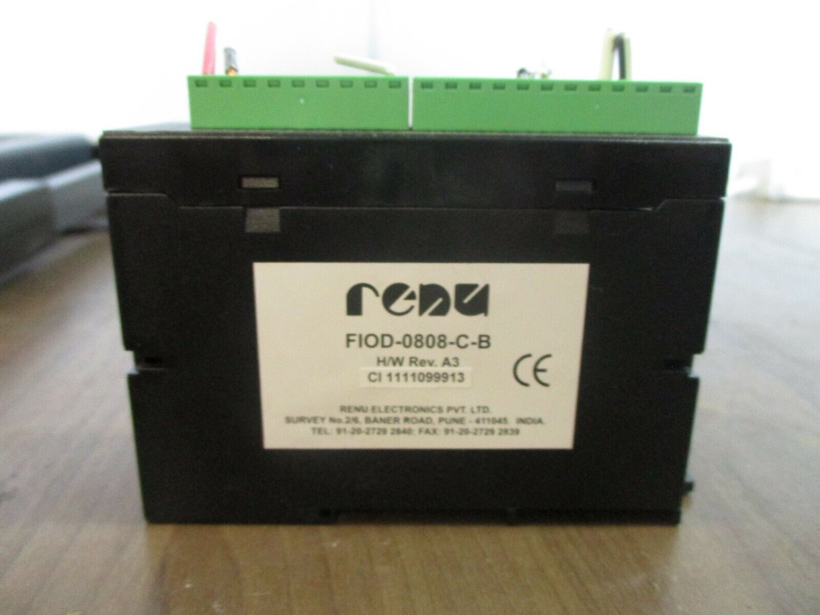 Renu I/O Module FIOD-0808-C-B H/W Rev. A3 Used