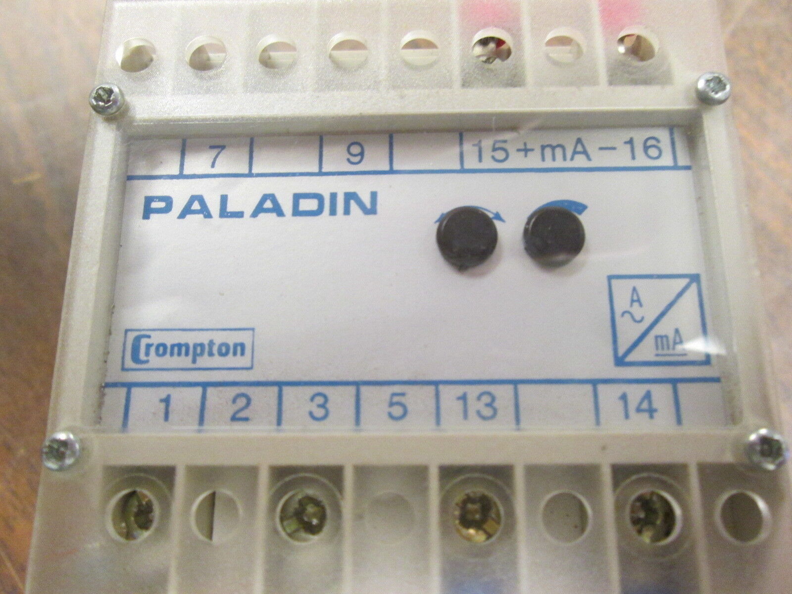 Crompton Paladin Transducer 253-TALU-LSHG 120V 5A 4/20mA Scale Used