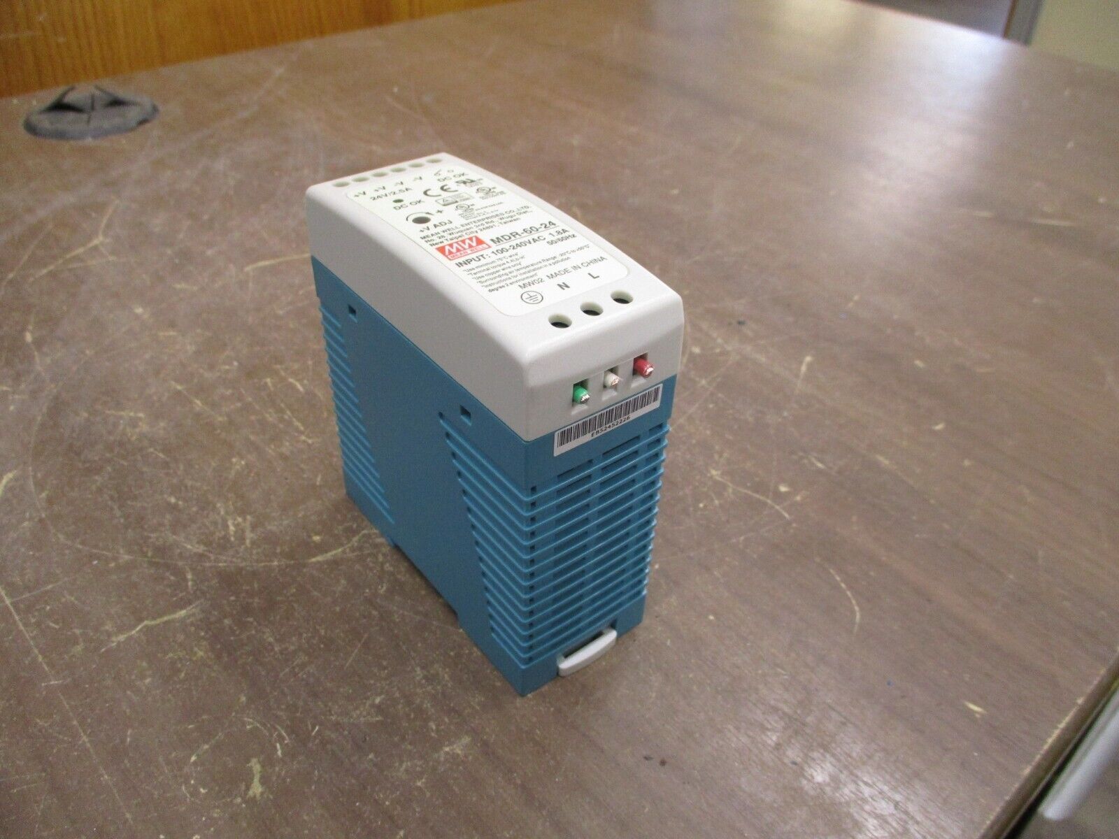 Mean Well Power Supply MDR-60-24 Input: 100-240VAC 1.8A 50/60Hz Used