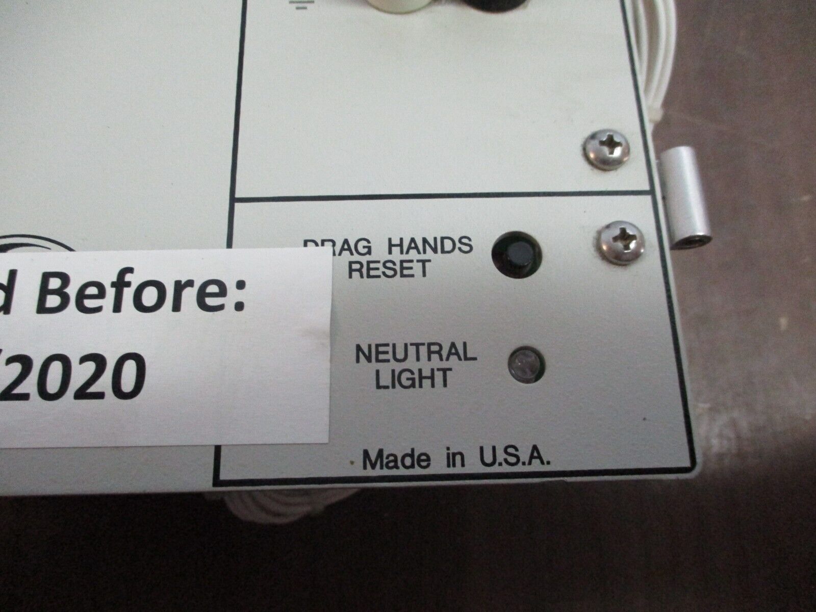 GE GE-2011 Voltage Regulator Control L208G10 F/W: D-0067 V07.08.17 60Hz Used