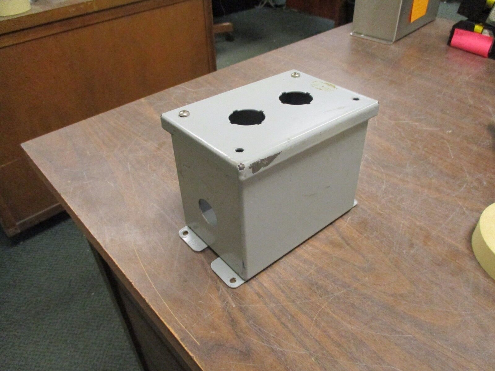 Hammond Pushbutton Station 14378 2 Button *Missing 2 Screws* Used