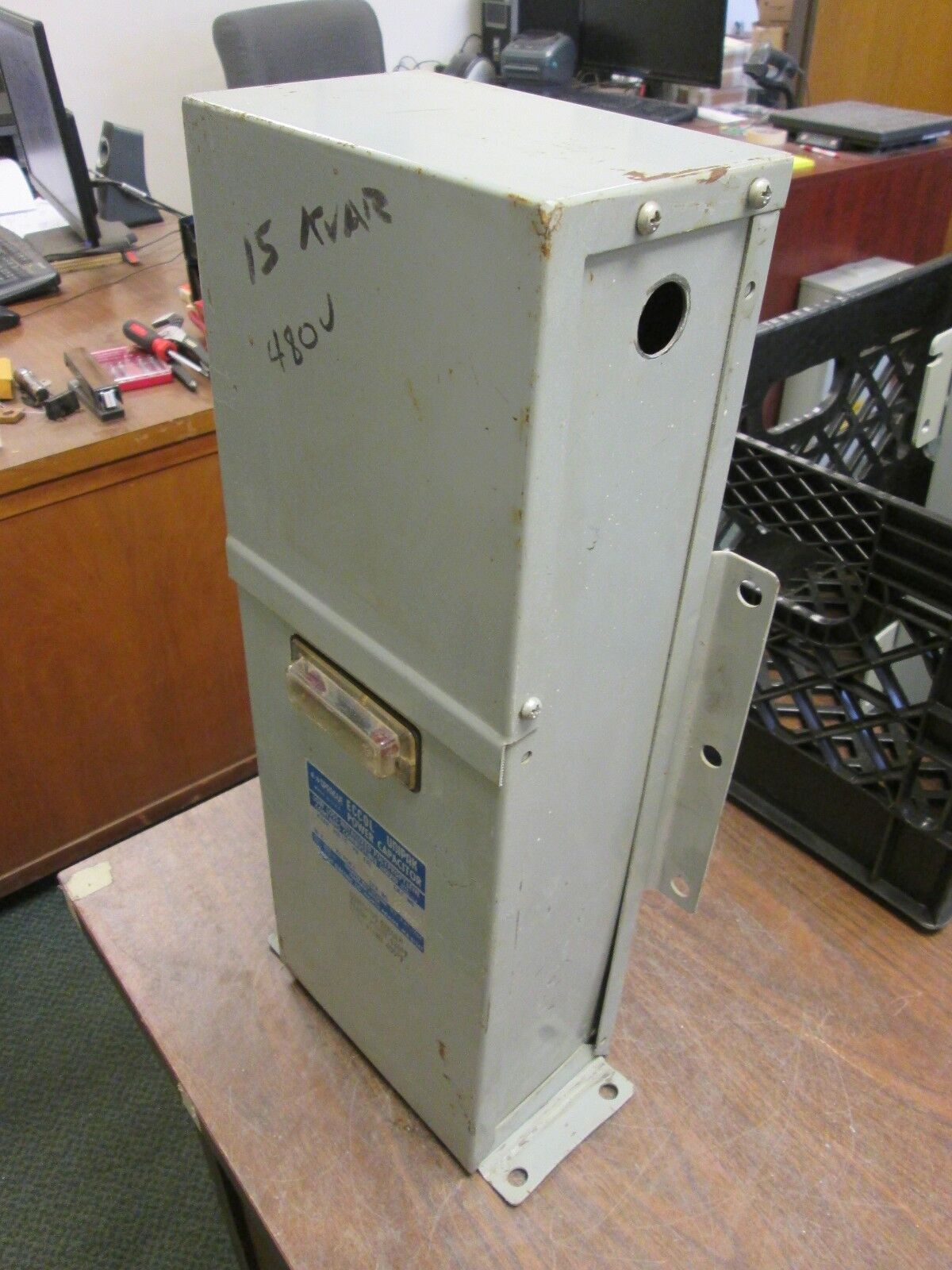 Sprague Eccol Unipak Power Capacitor 1543PMUL 15kvar 480V 3PH 60Hz Used