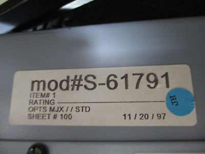 Siemens Accu/Stat MJ-X Voltage Regulator Control Panel S-61791 Used