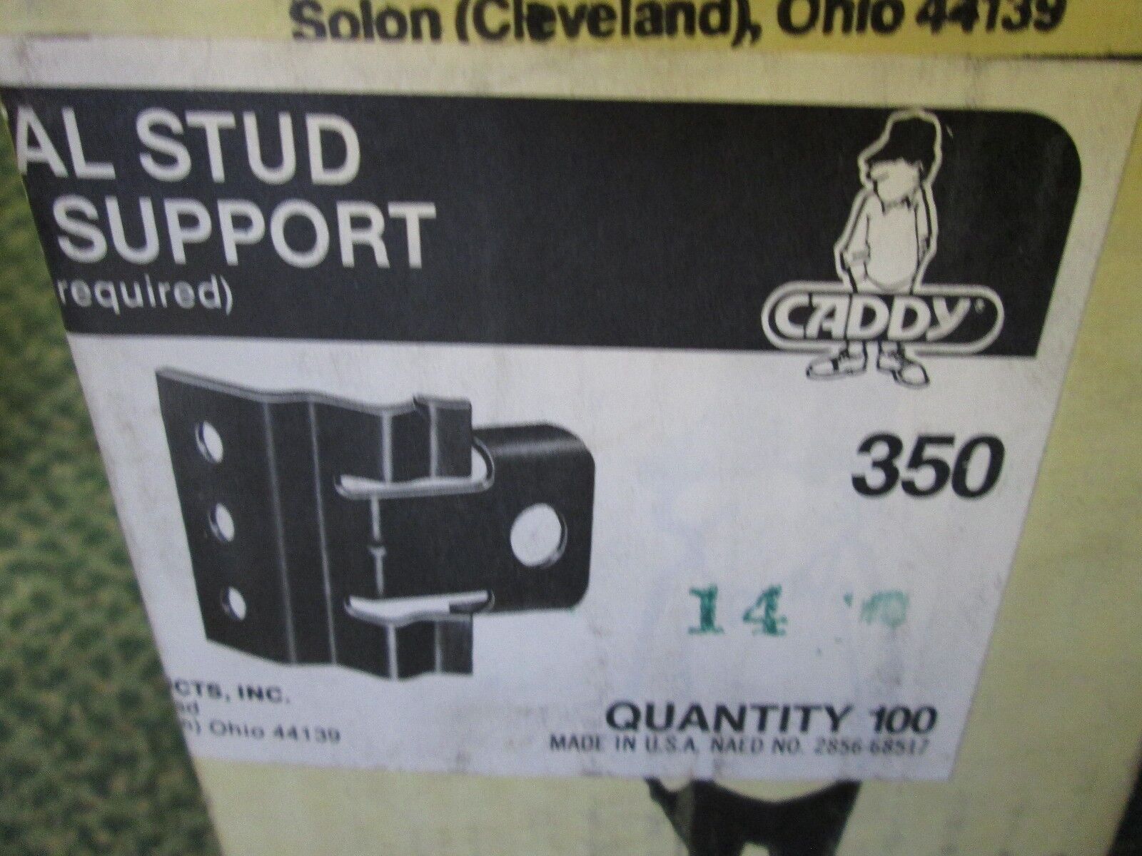 Caddy Metal Stud Box Support 350 *Approx 115* New Surplus