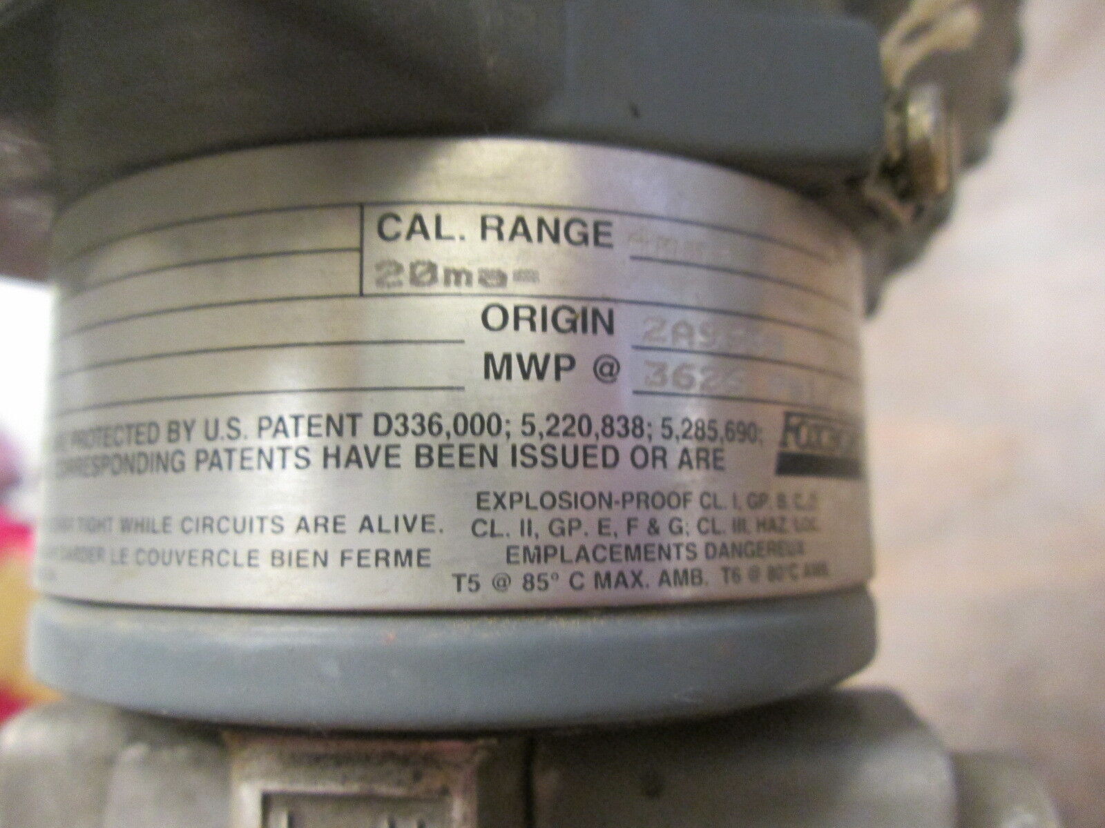 Foxboro Pressure Transmitter 1DP10-D26P-M1 12.5-42VDC 3626PSI MWP Used