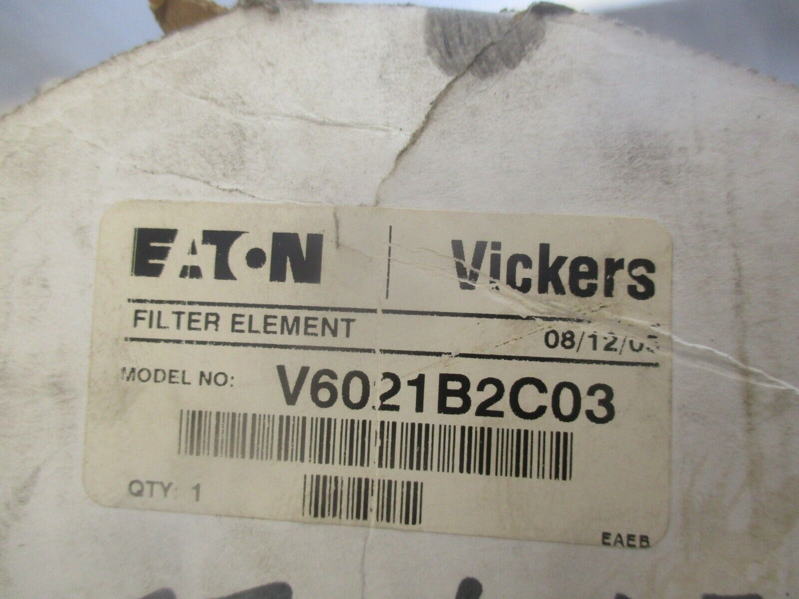 Eaton Vickers Filter Element V6021B2C03 New Surplus