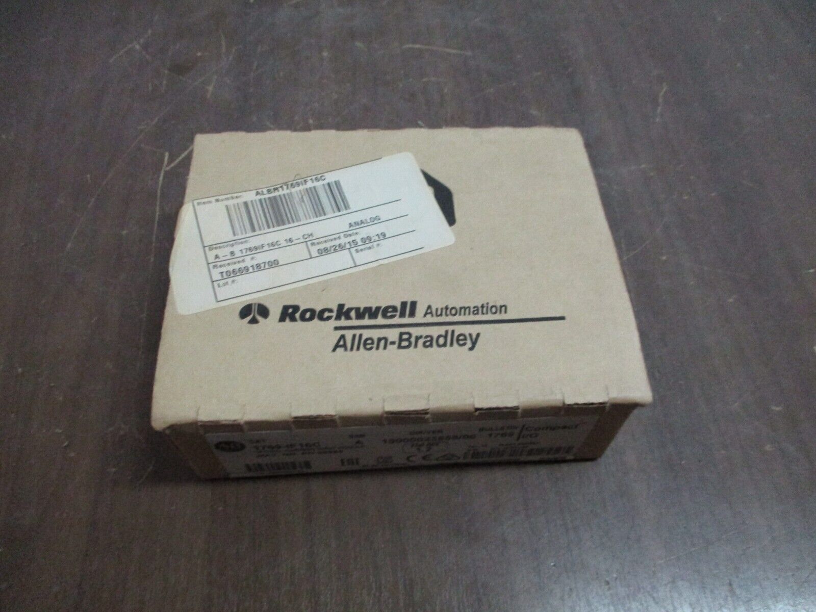 Allen-Bradley Compact I/O Current Input Module 1769-IF16C Ser. A F/W Rev: 1.2
