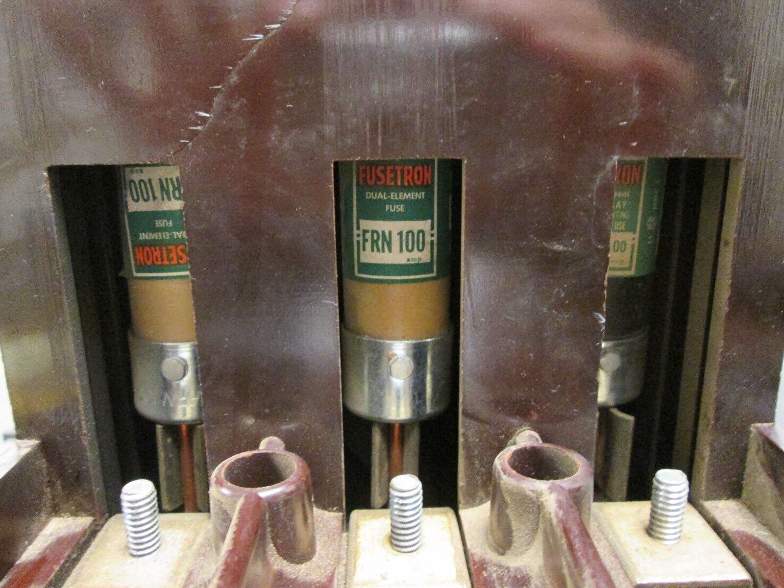 Frank Adams Pullswitch Fuse 60a 250v Class R Fuse 3 Pole Vertical Fuse Used