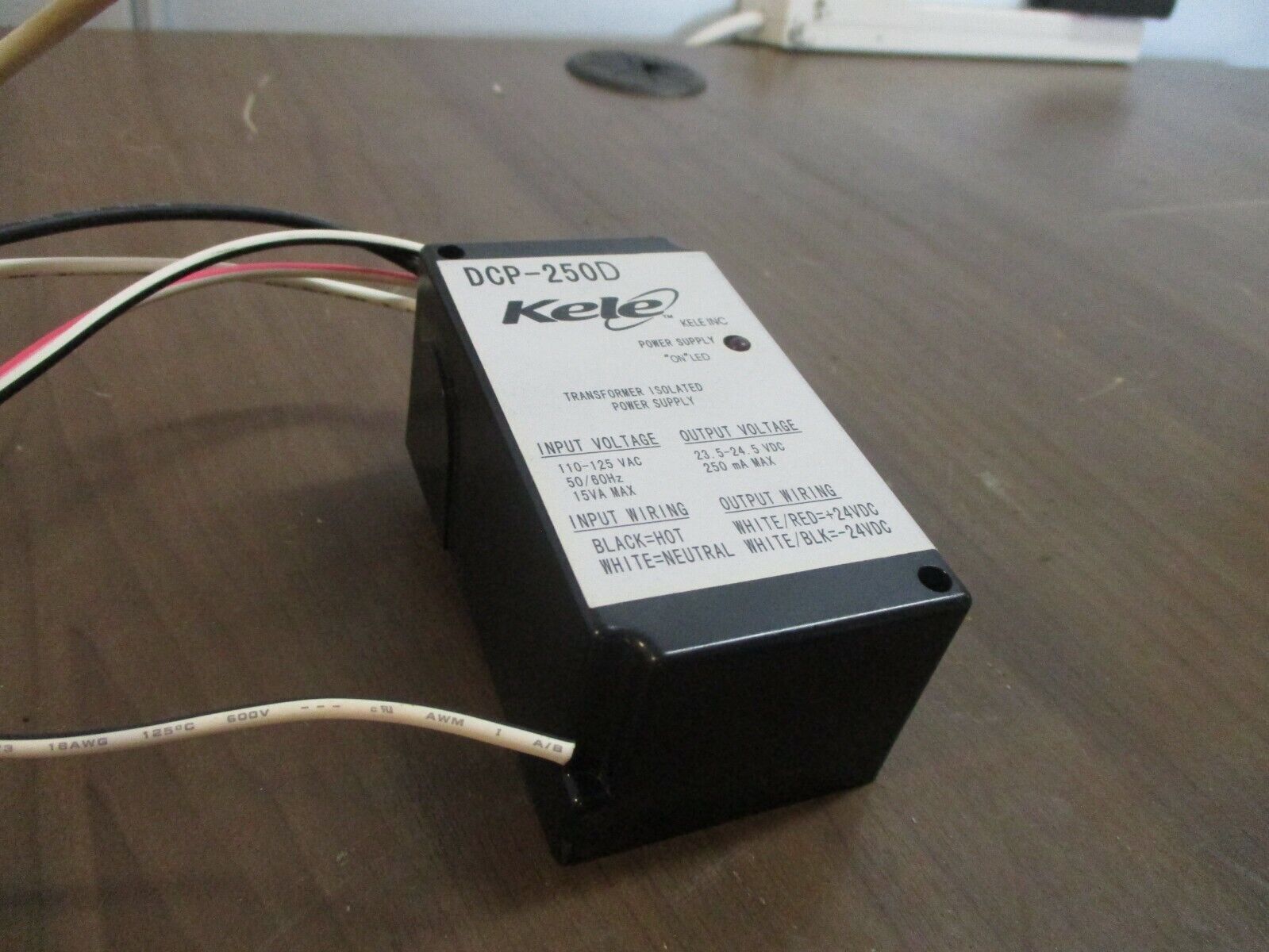 Kele Transformer Isolated Power Supply DCP-250D Input: 110-125VAC 50/60Hz 15VA