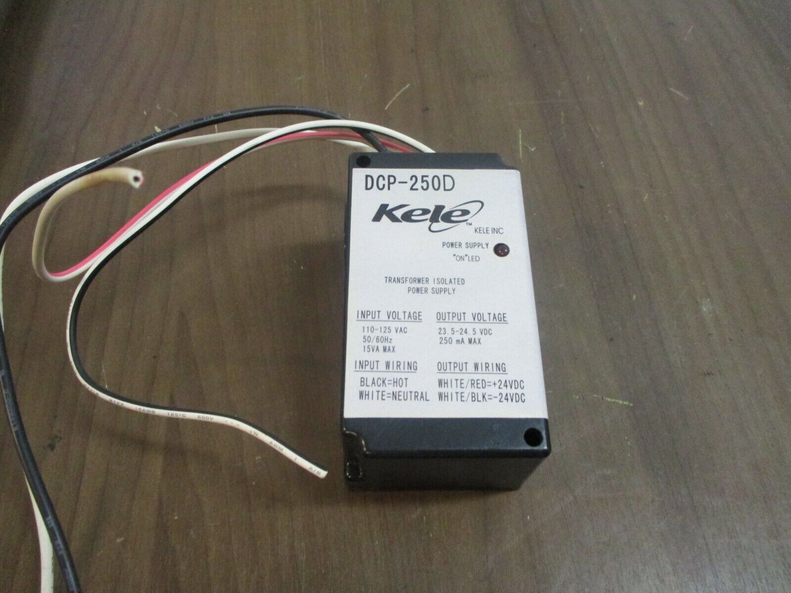 Kele Transformer Isolated Power Supply DCP-250D Input: 110-125VAC 50/60Hz 15VA