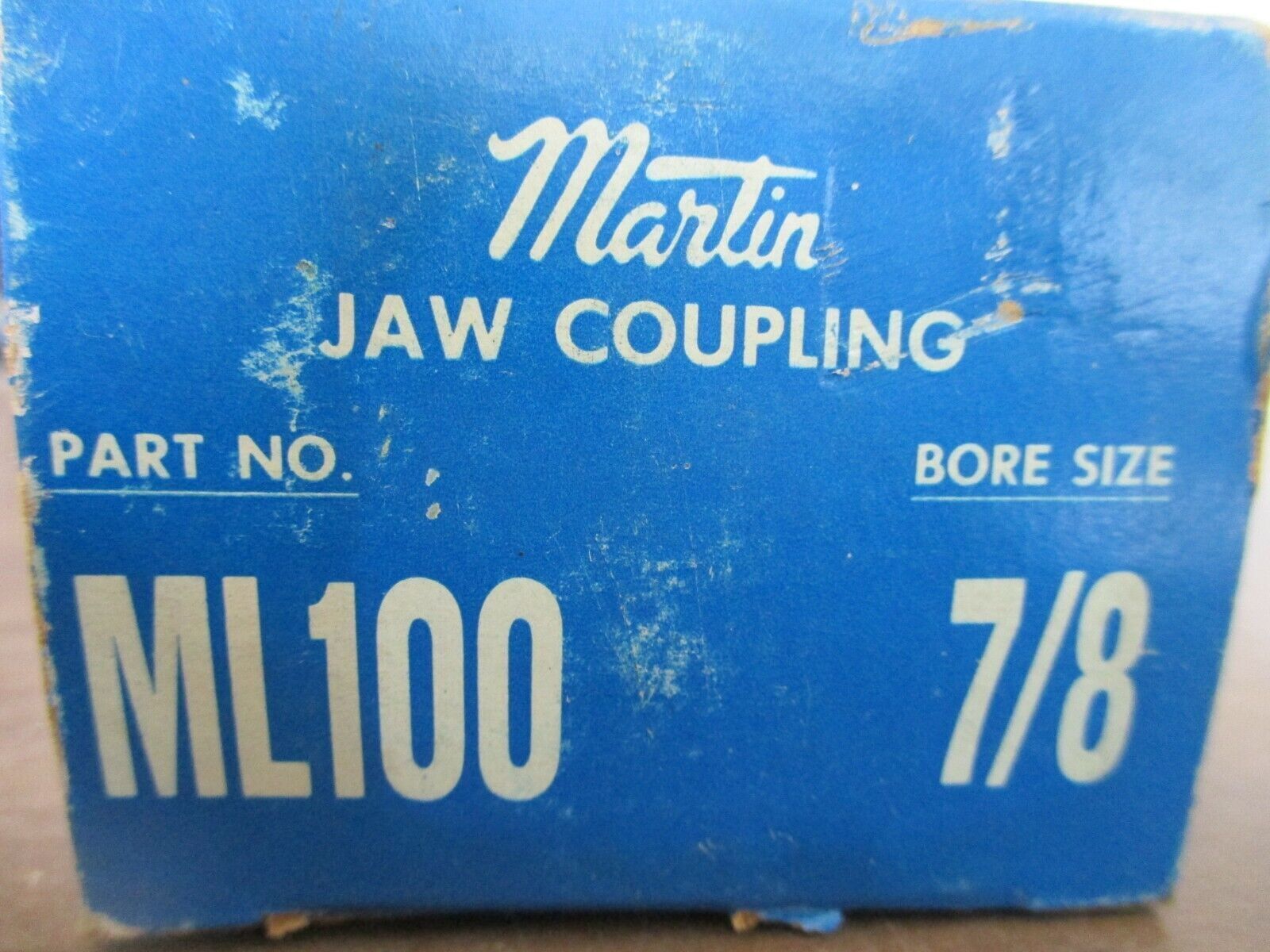 Martin Jaw Coupling ML100 Bore Size: 7/8" New Surplus